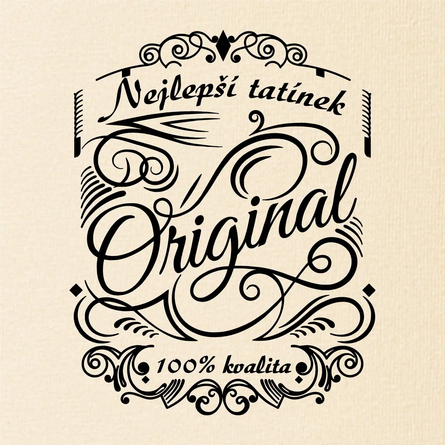 Vintage nejlepší tatínek 100% kvalita