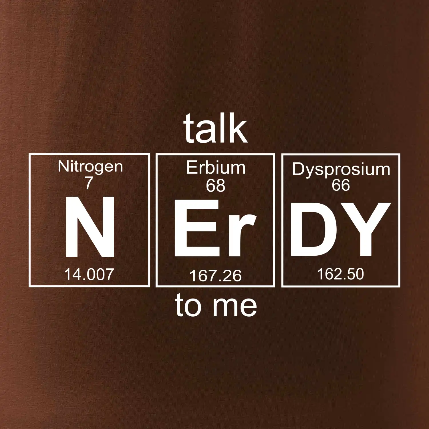 Talk nerdy - periodická tabulka