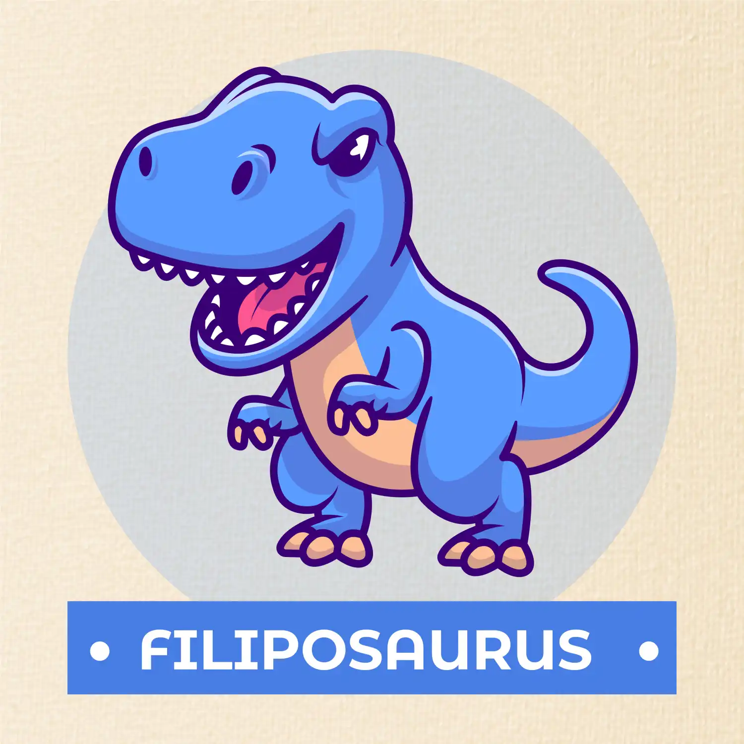 Dinosauří jména - modrý dinosaurus