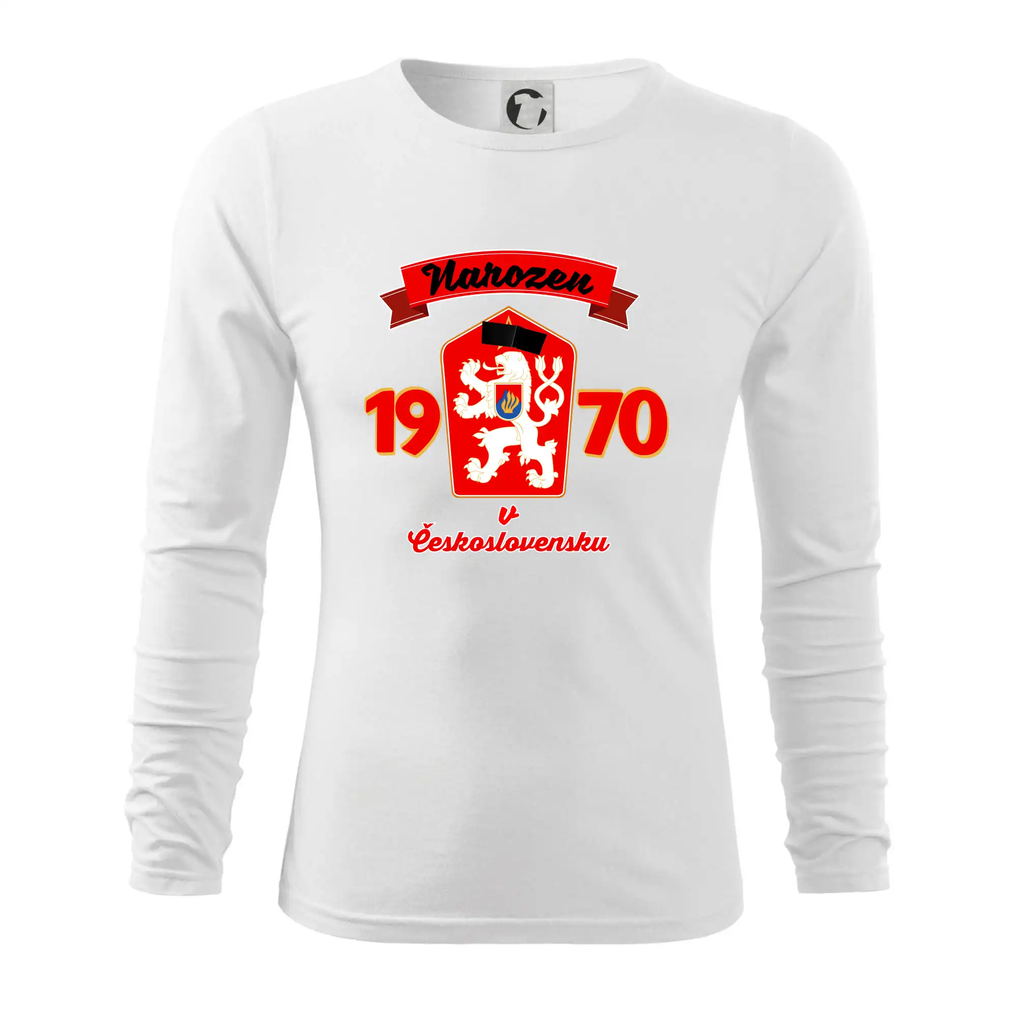 Narozen v Československu - Přelepený znak 1970