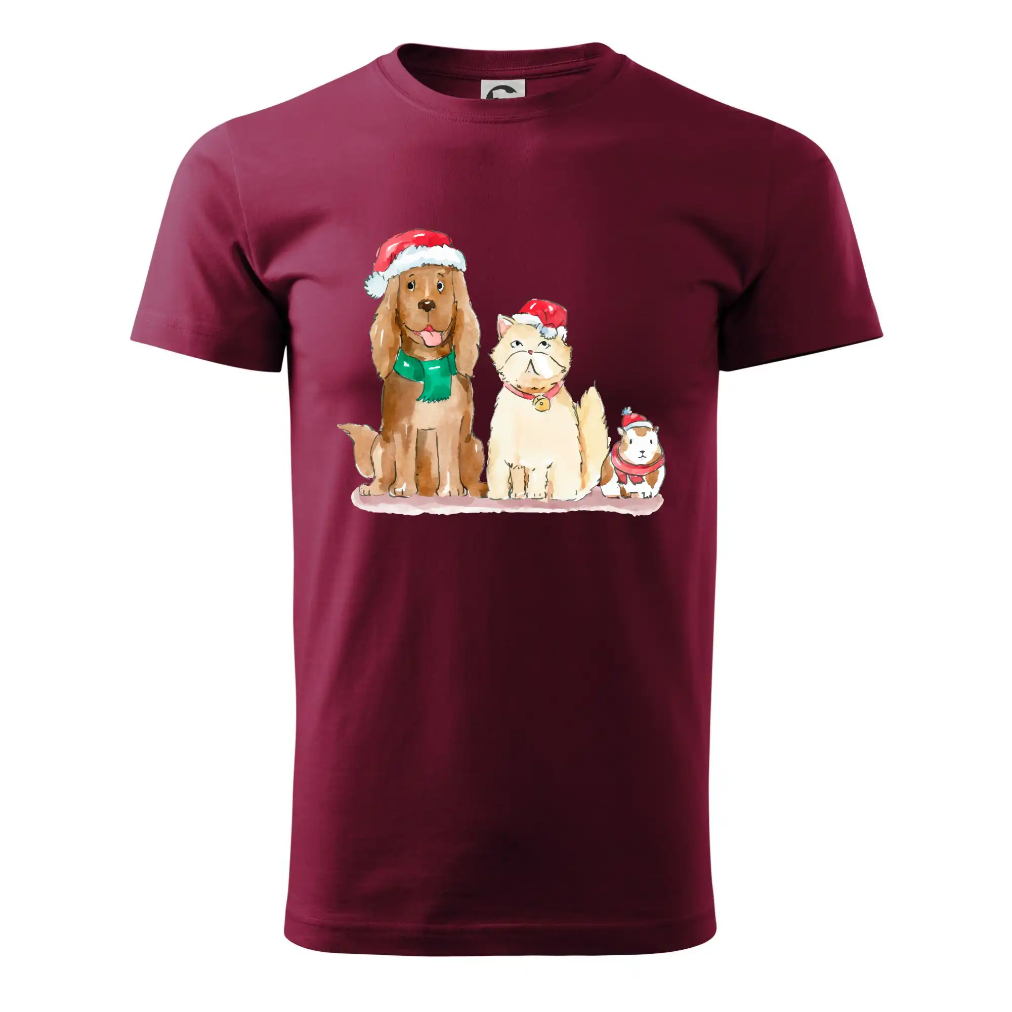 Veselé vánoce - pes, křeček a kočka