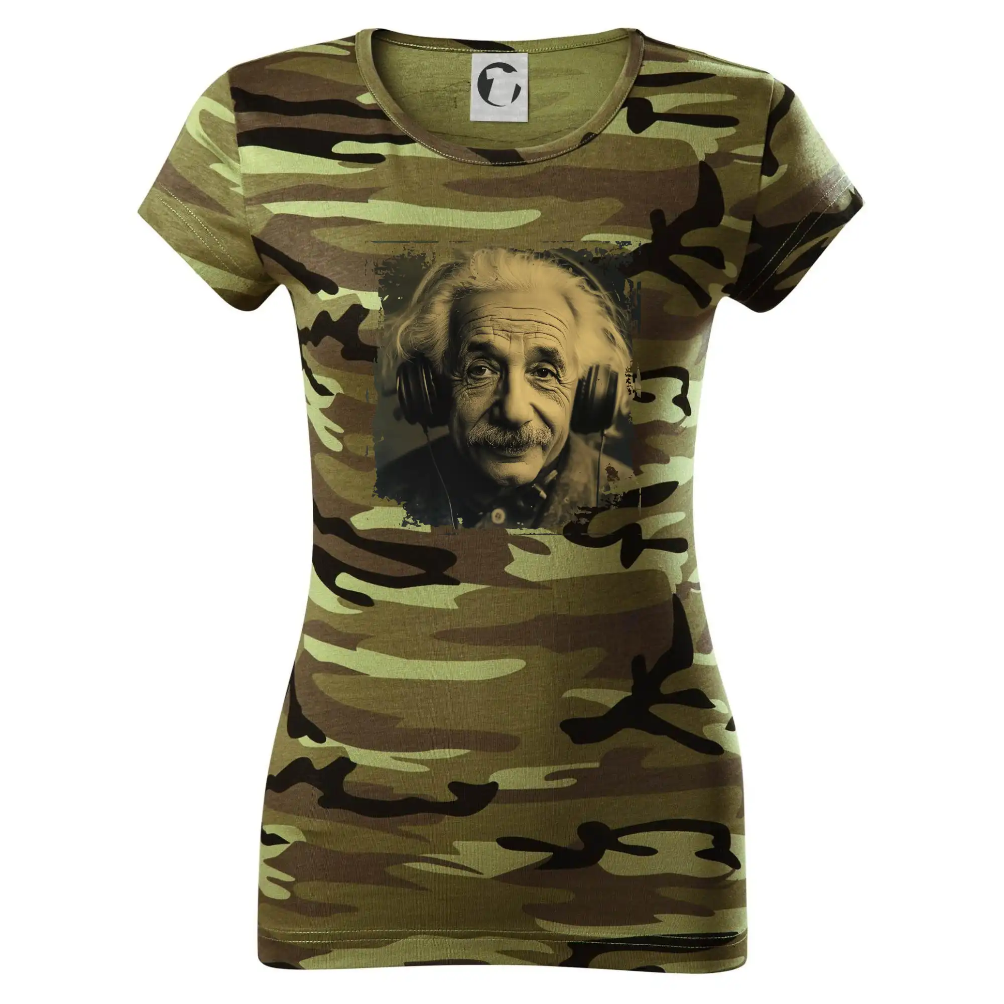 Albert se sluchátky