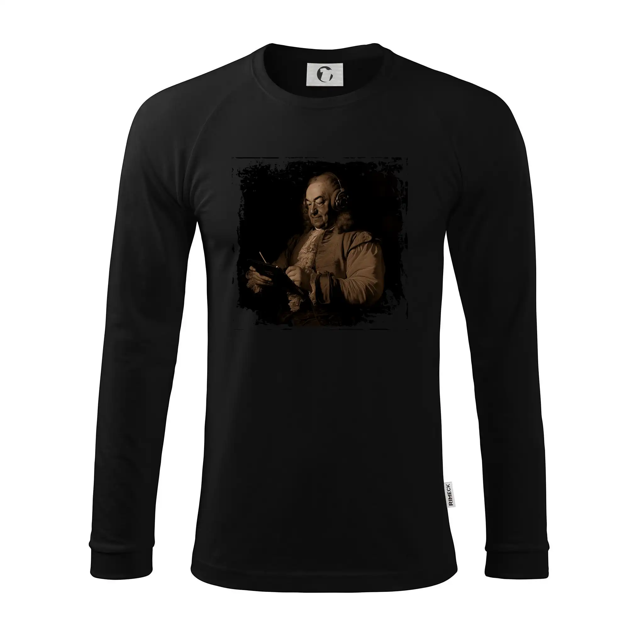 Johann Sebastian Bach se sluchátky