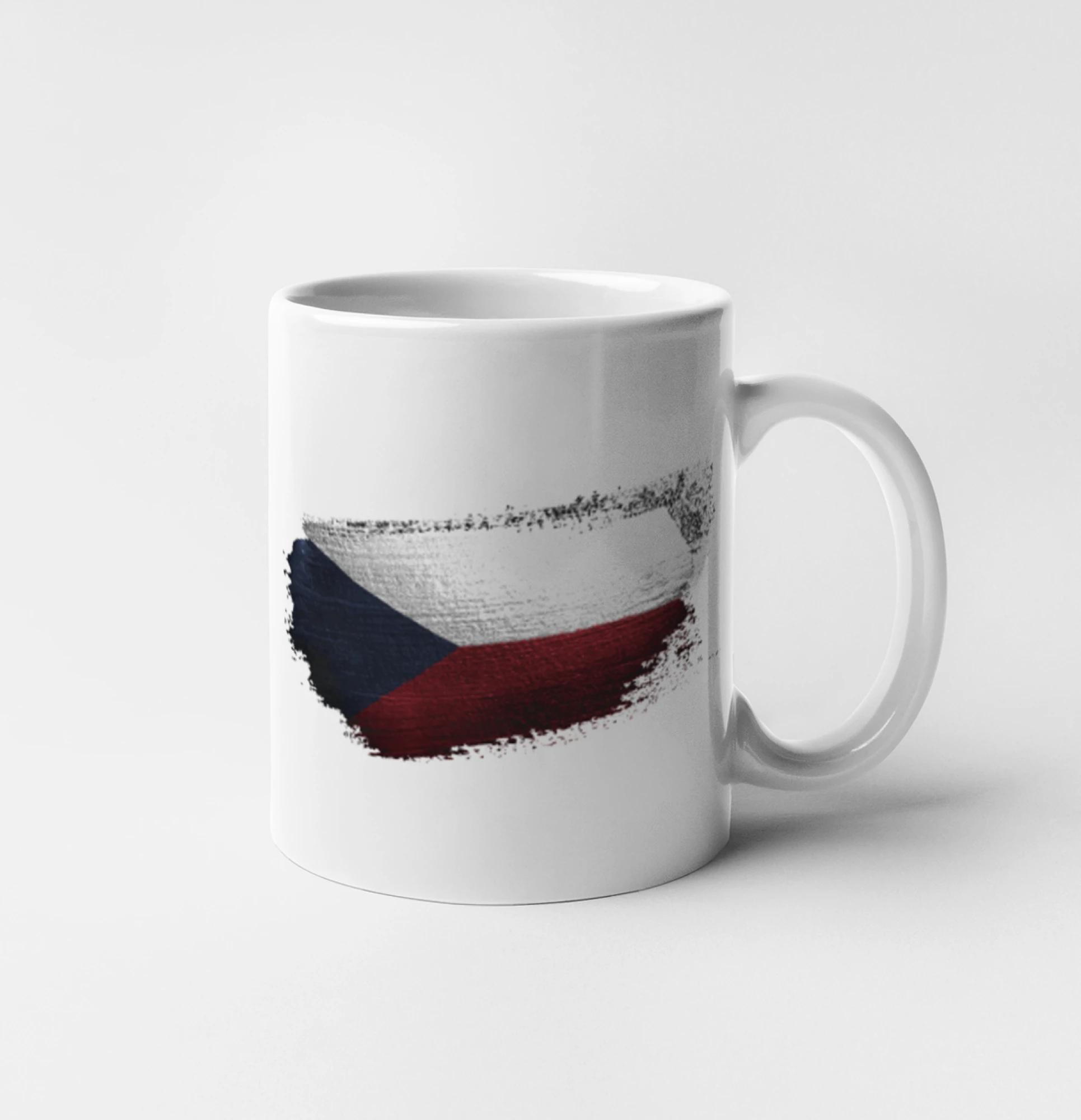 Česká vlajka okousaná