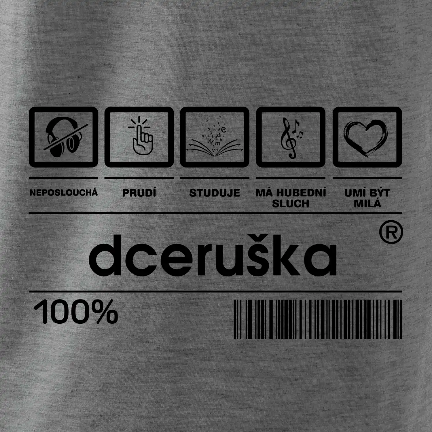 Čárový kód - Dceruška