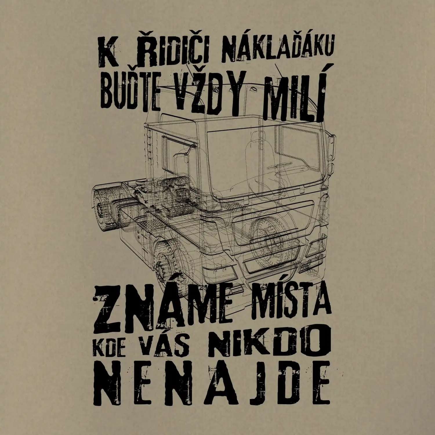 K řidiči náklaďáku buďte vždy milý