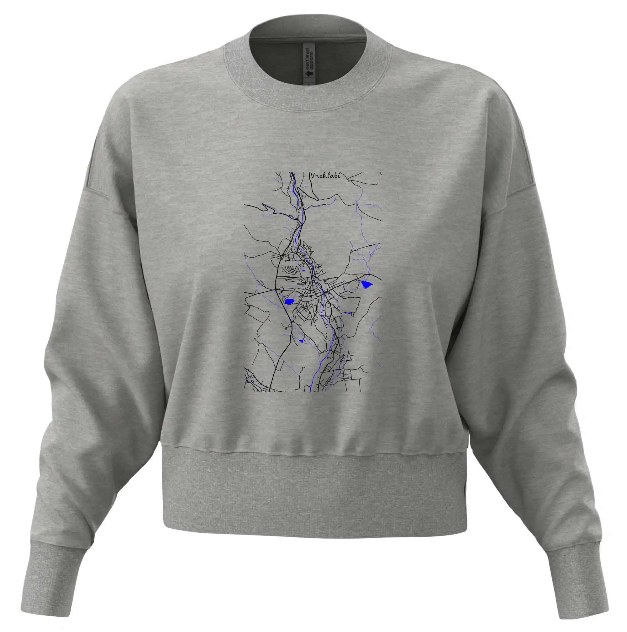 Vrchlabí - Mapa s vodními toky