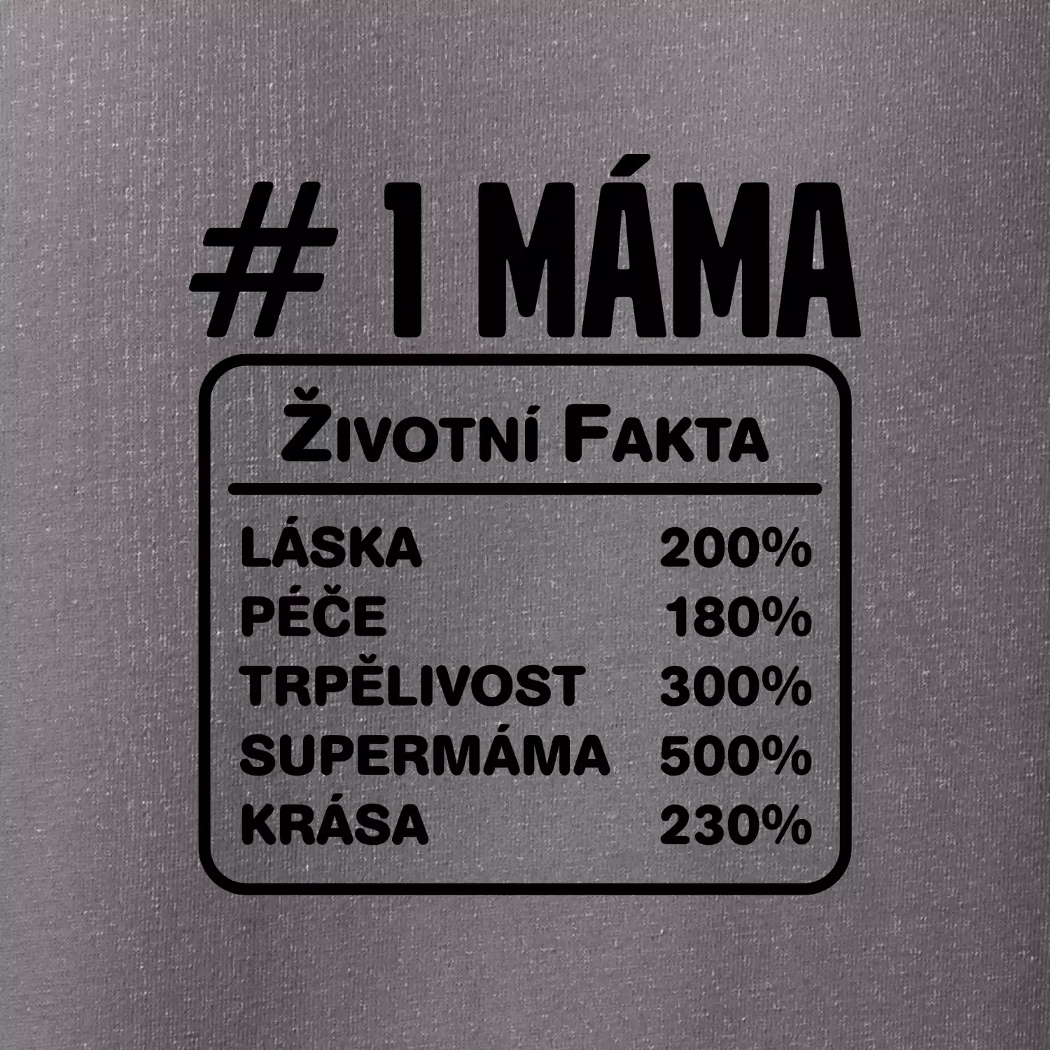 Životní fakta - máma