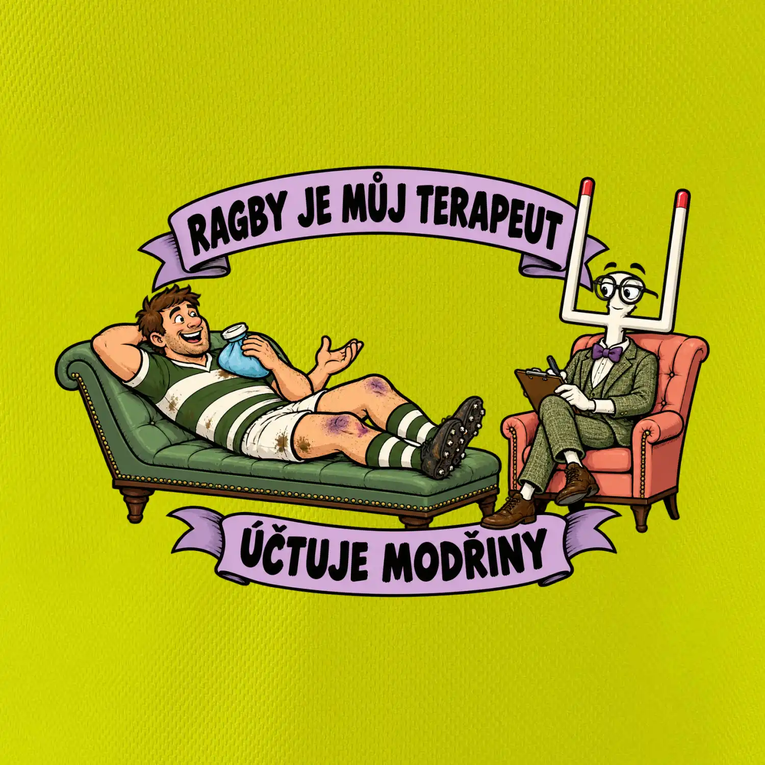 Ragby je můj terapeut, účtuje modřiny