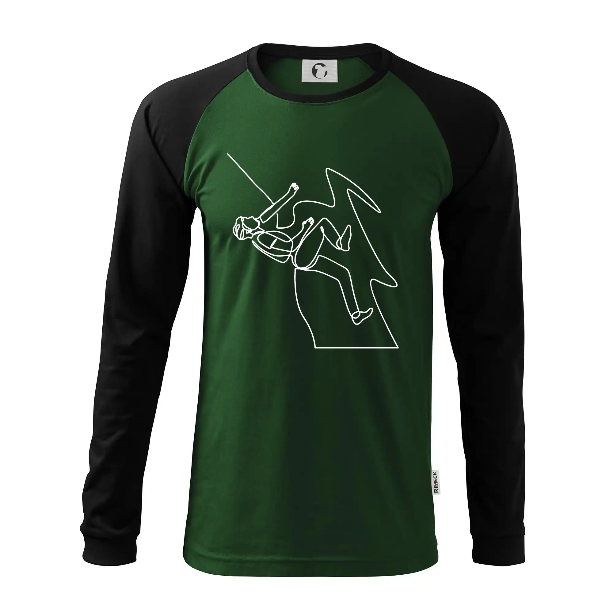 Lezec na skále jedním tahem