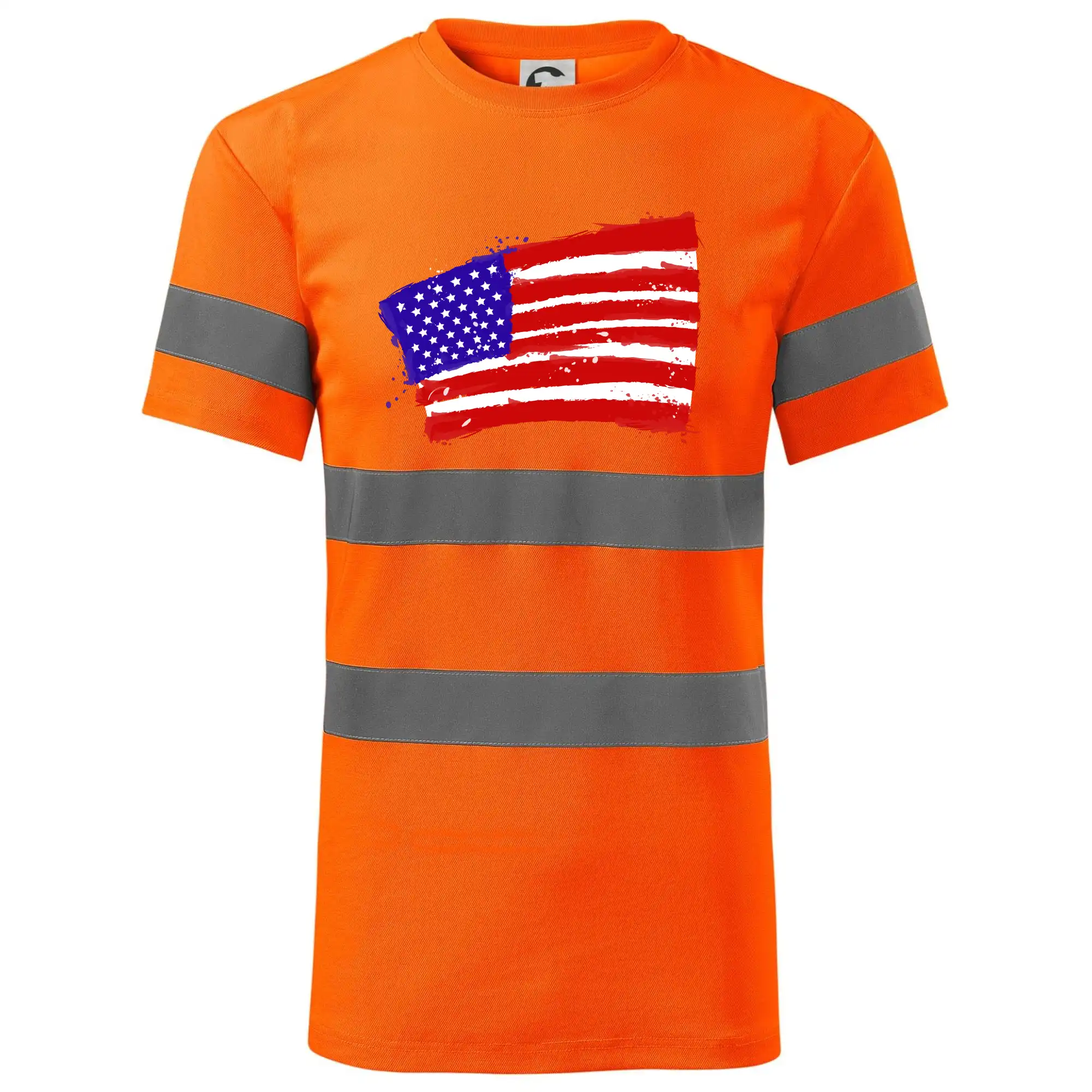 Americká vlajka ohnutá