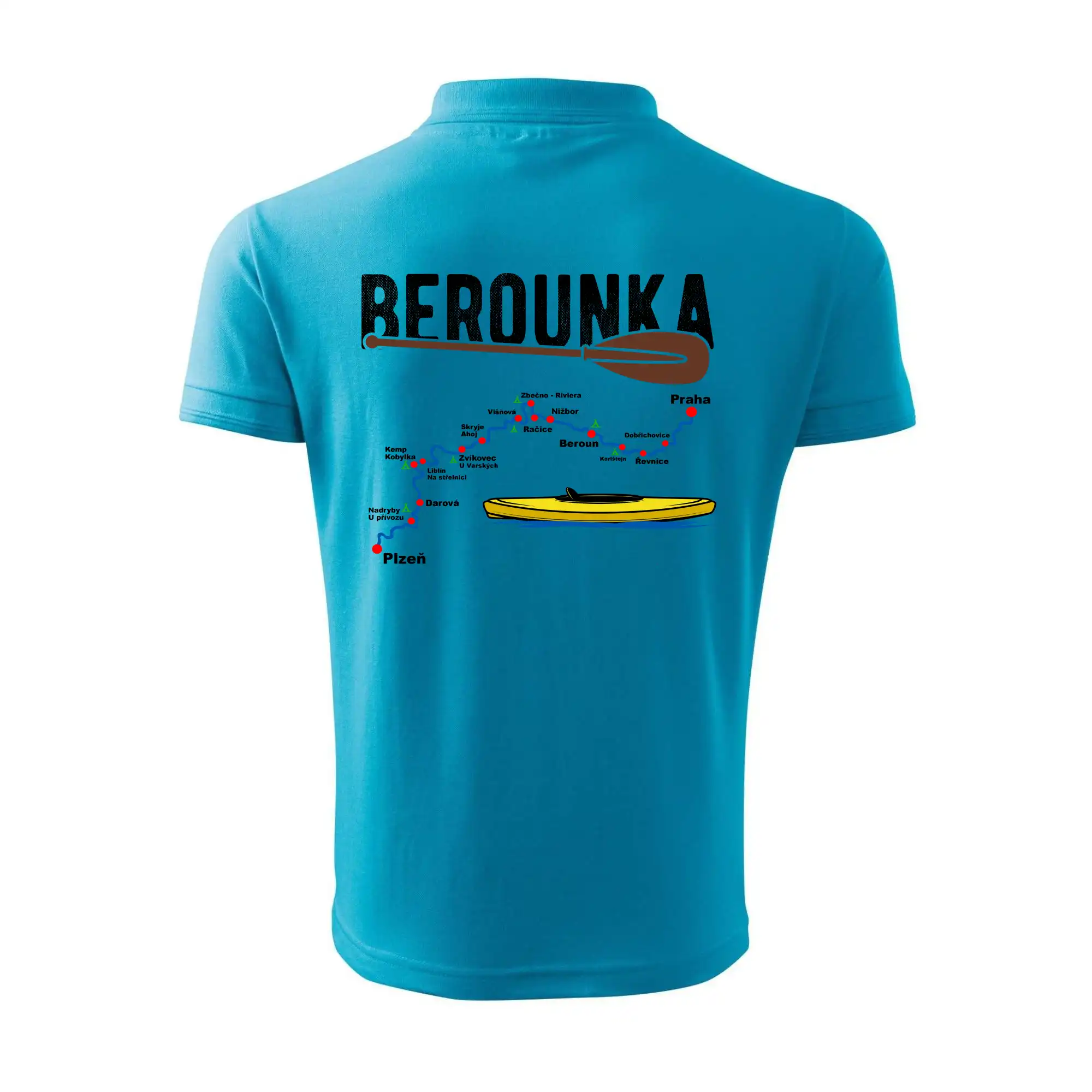 Mapa řeky Berounky
