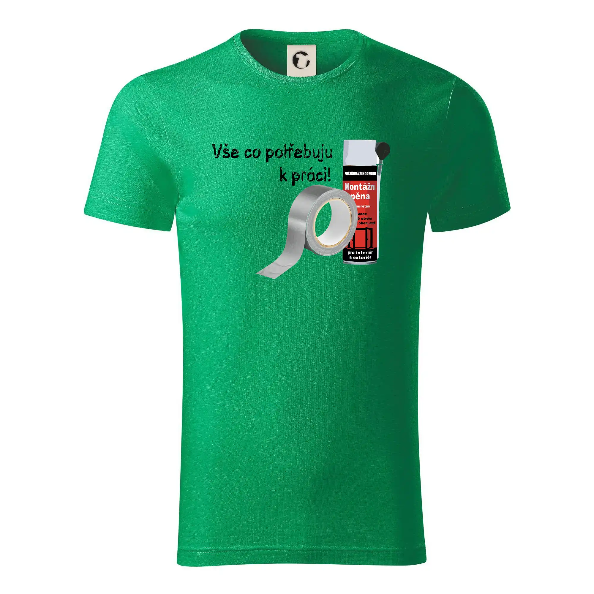 Pěna  a páska - vše co potřebuji k práci