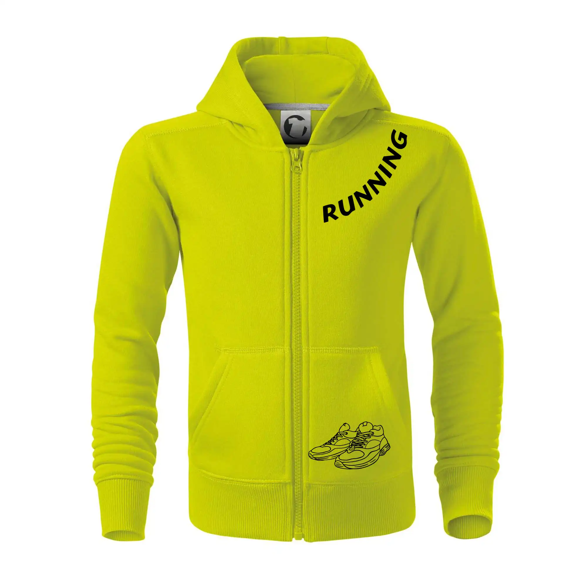 Running nápis šikmo