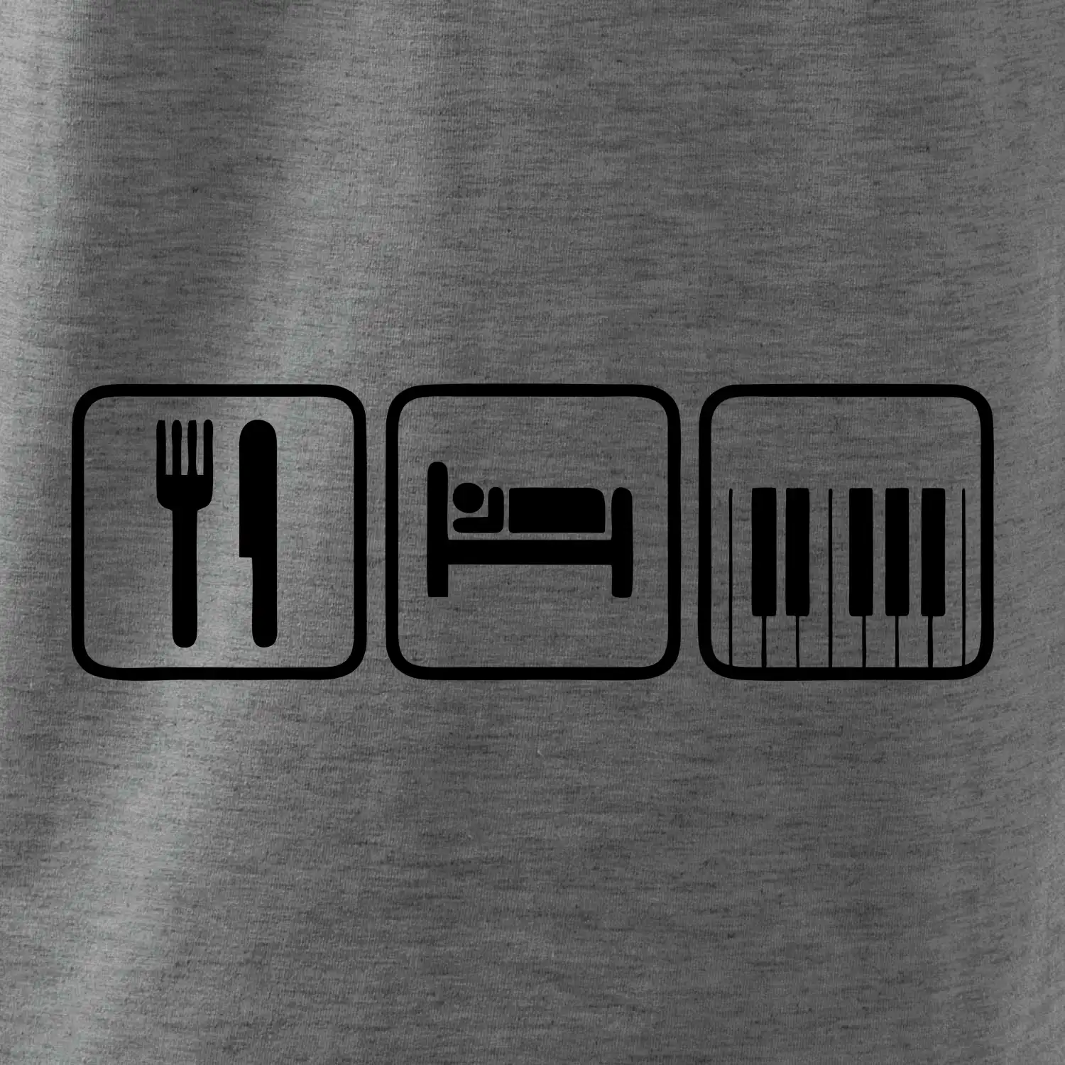 Eat sleep piano v řadě