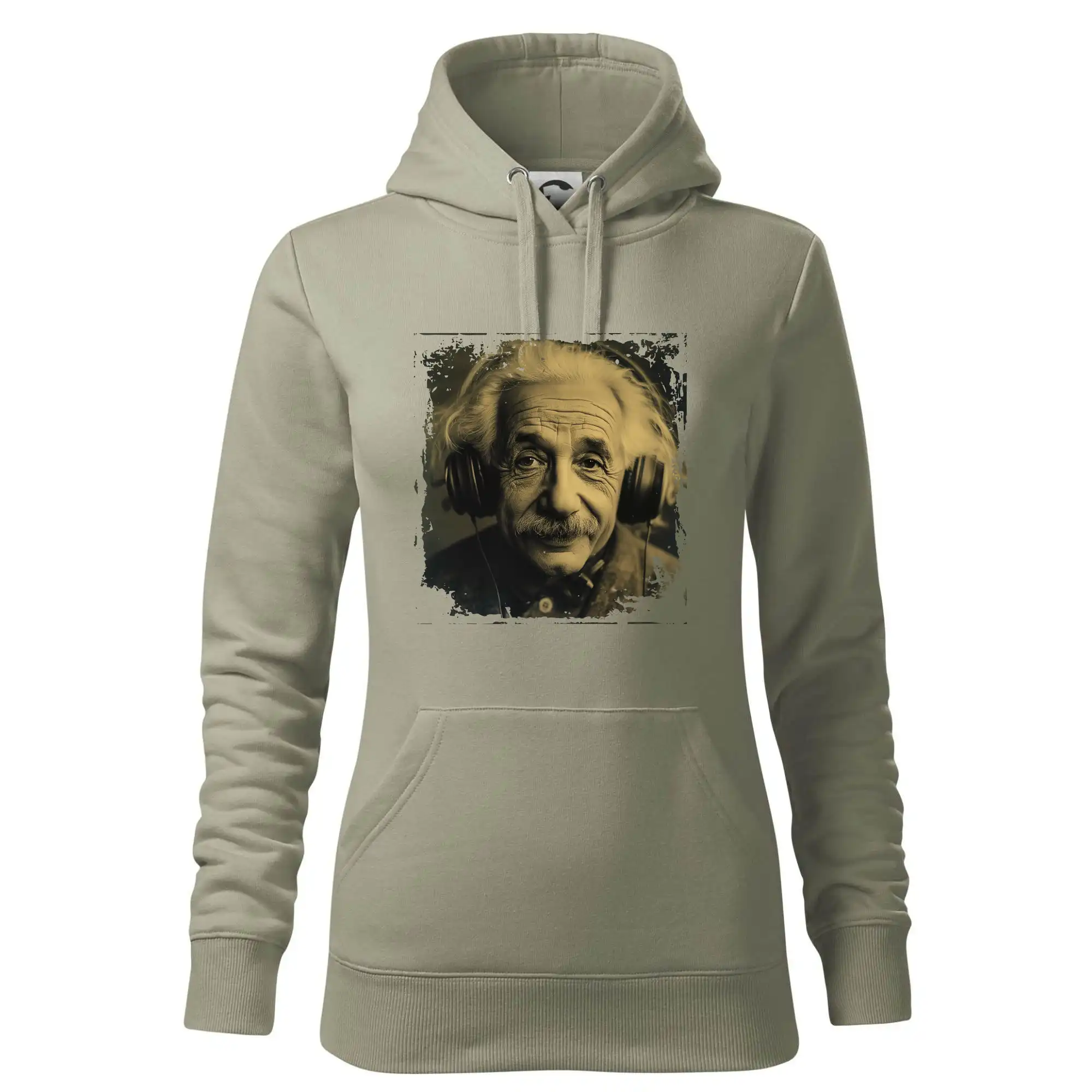 Albert se sluchátky