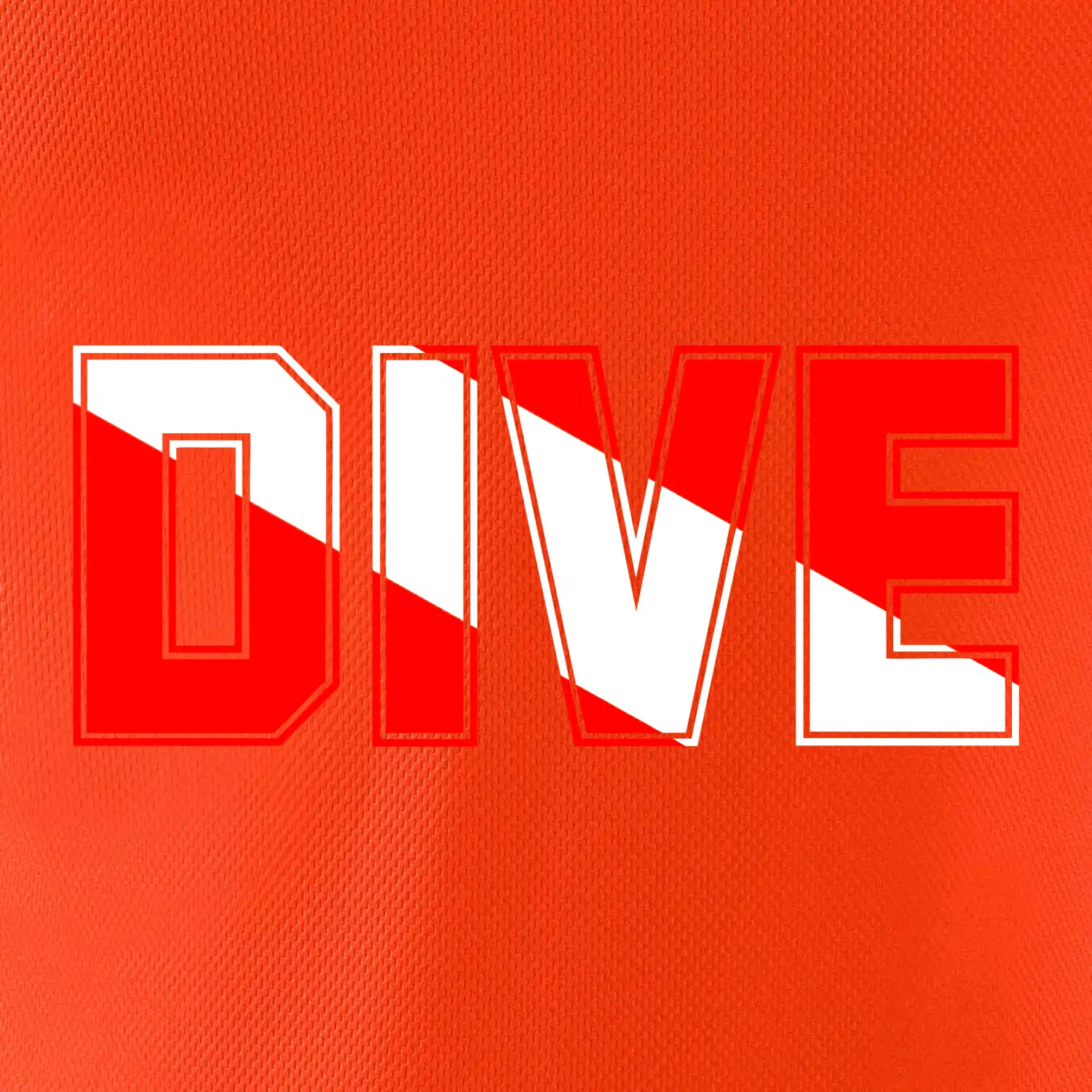 Dive nápis vlajka