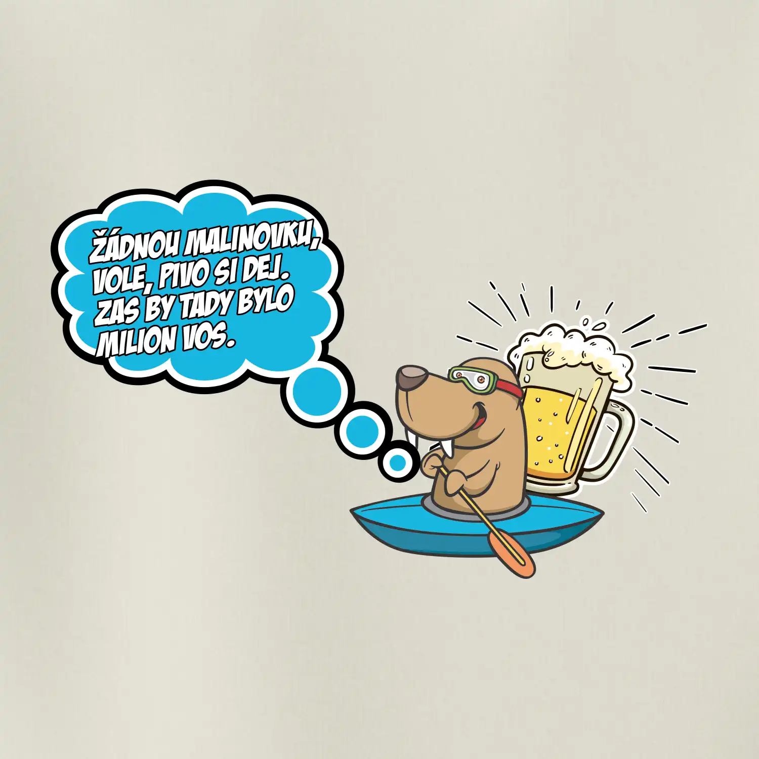 Žádnou malinovku, ale pivo