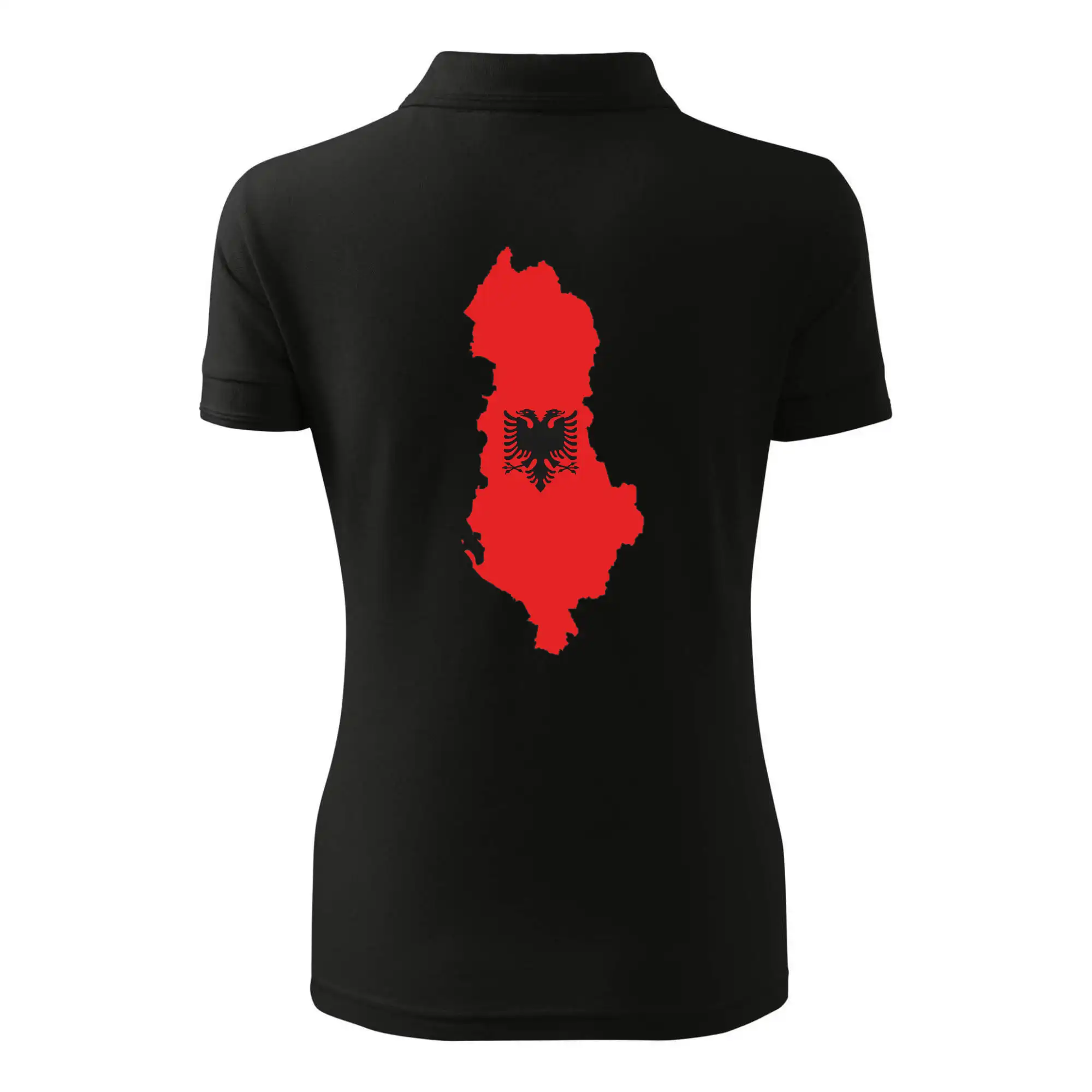 Albánie mapa a znak