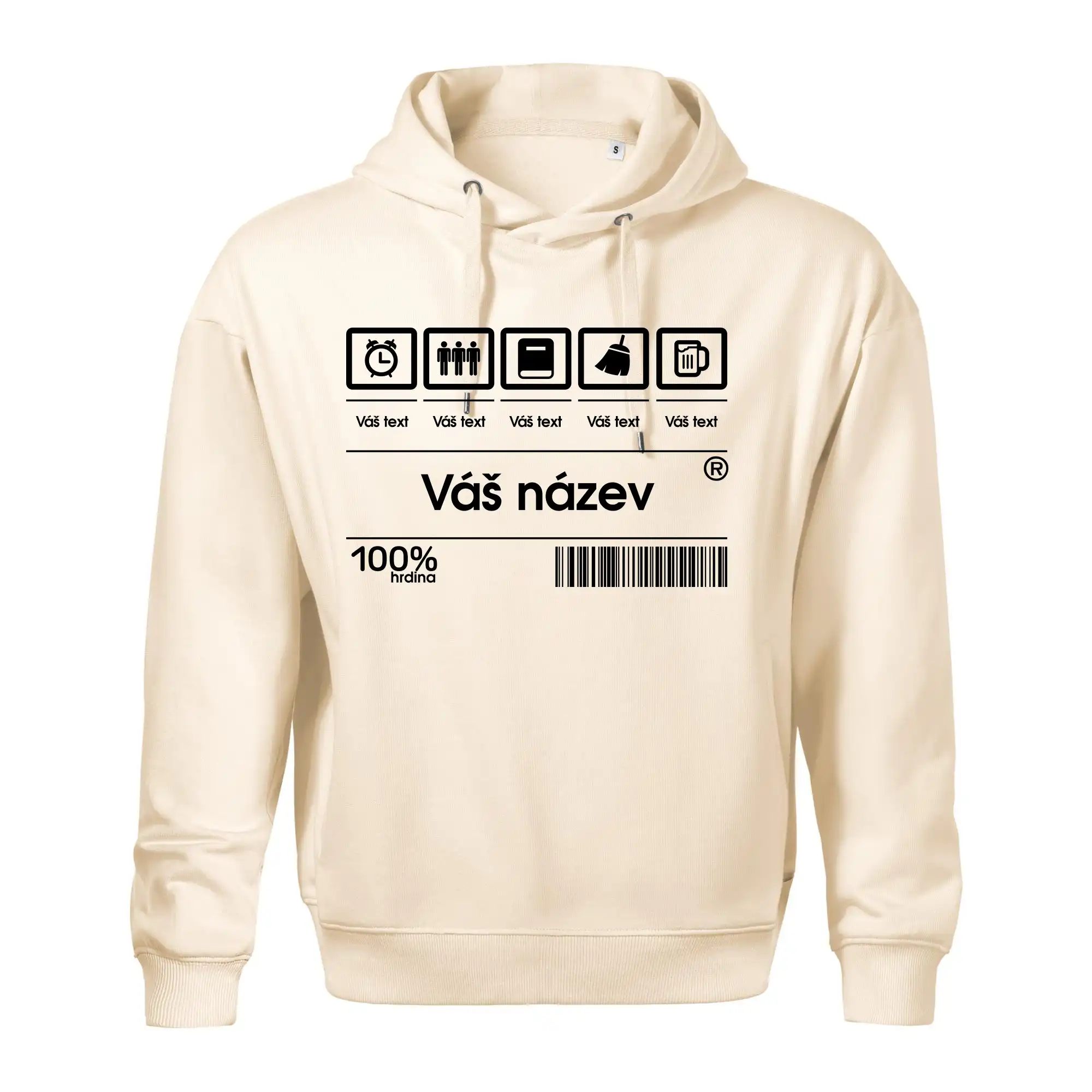 Čárový kód - Vlastní text
