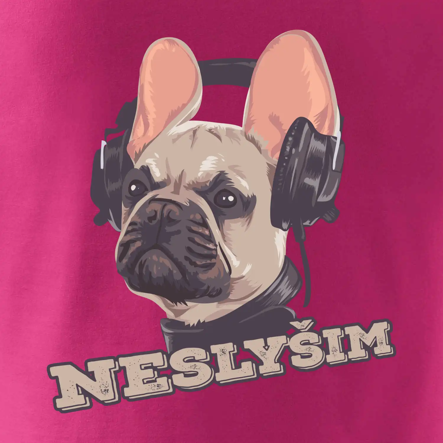 Francouzský buldoček neslyším