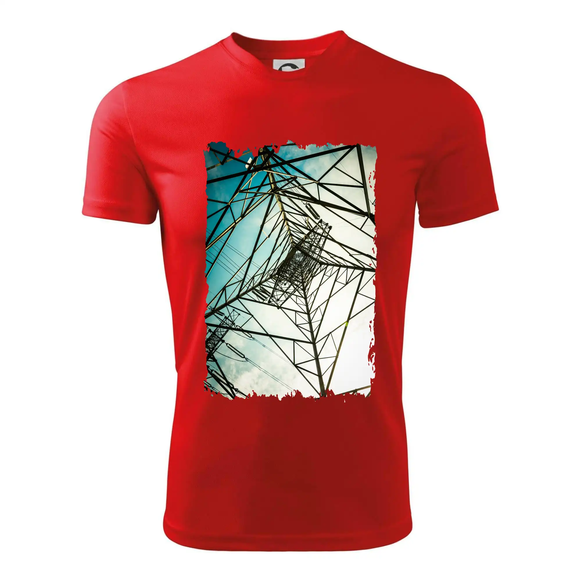 Barevné nebe - stožáry vysokého napětí