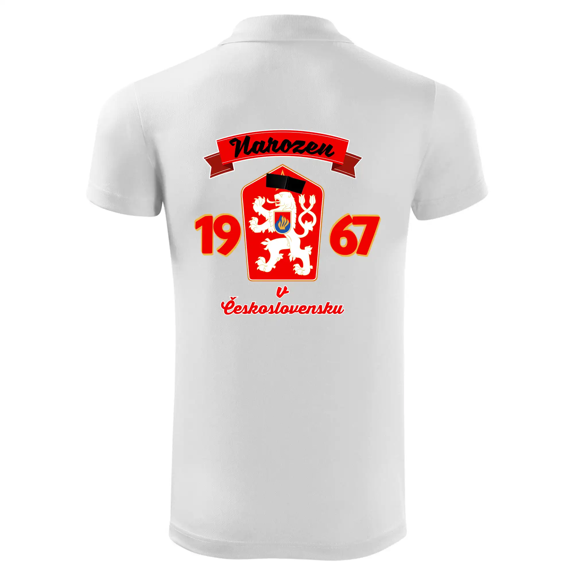 Narozen v Československu - Přelepený znak 1967