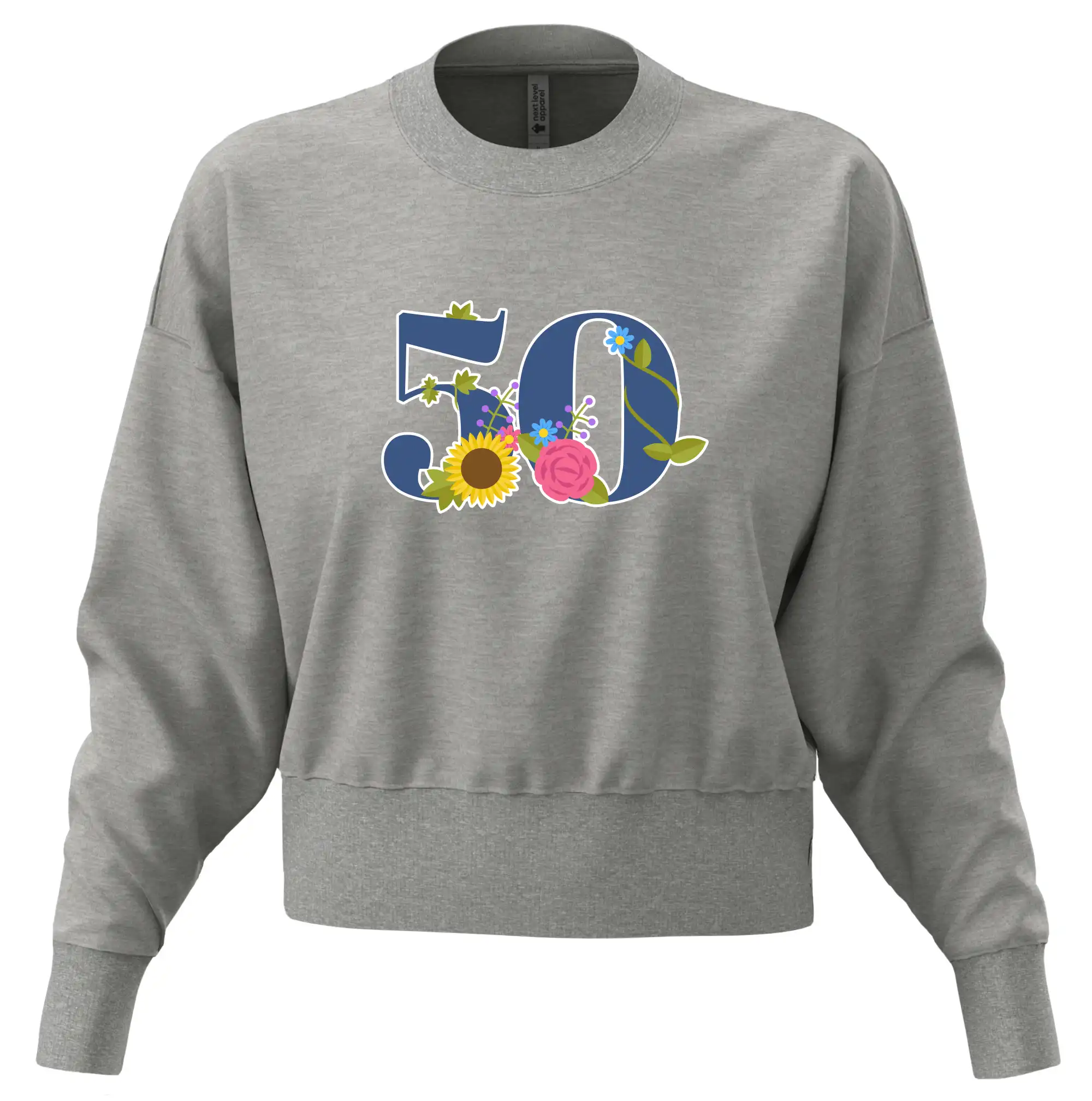 Květinové číslo kreslené - 50