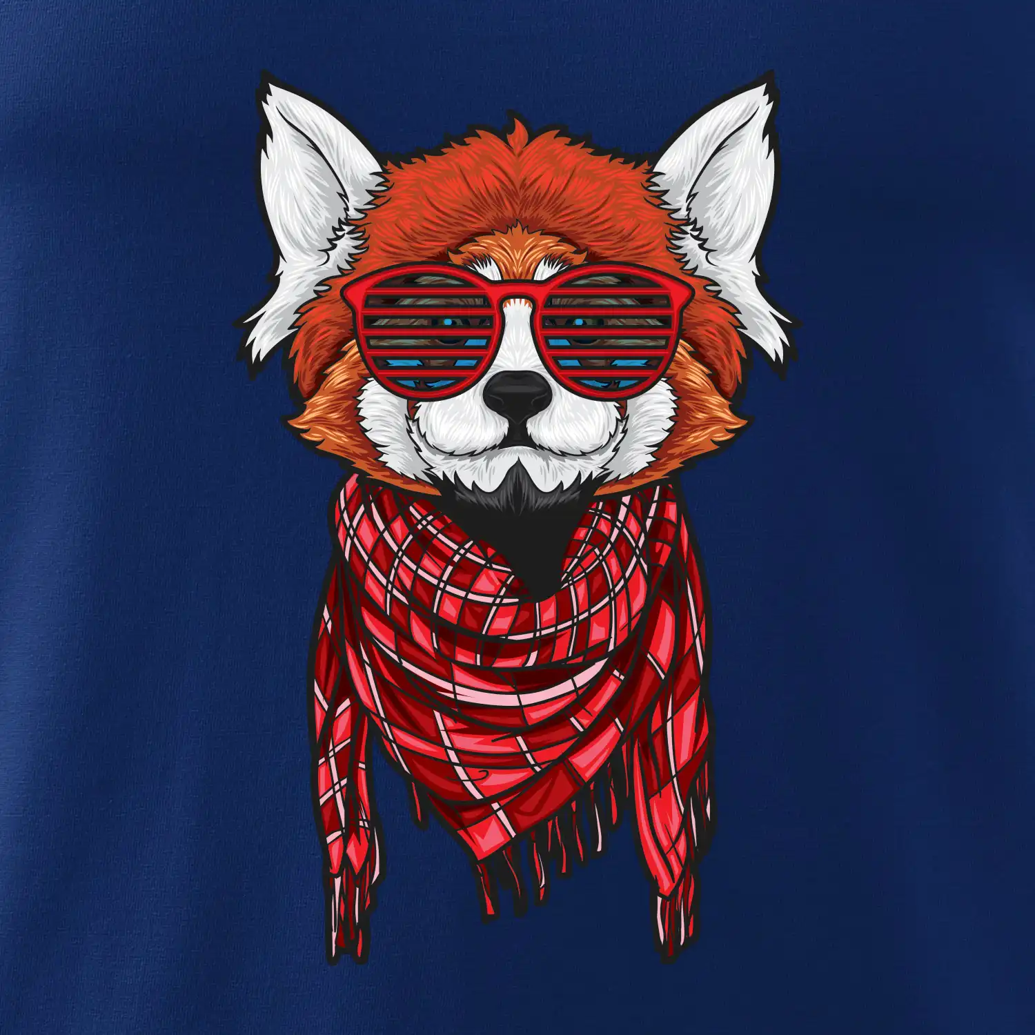 Červená panda hipster