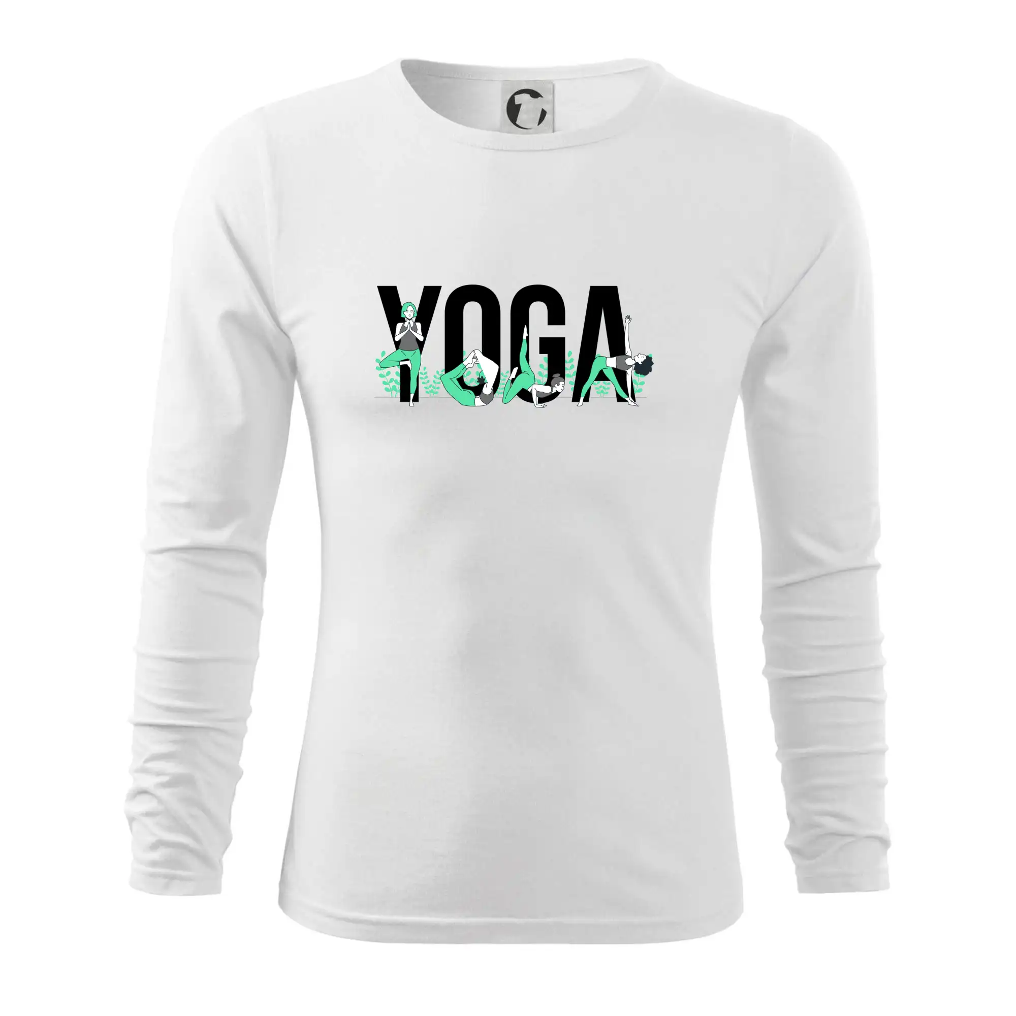 Yoga nápis barevný