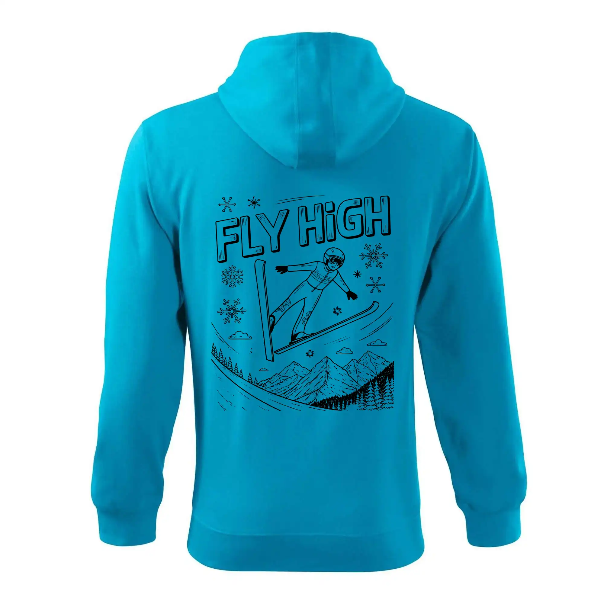 Černobílý skokan fly high