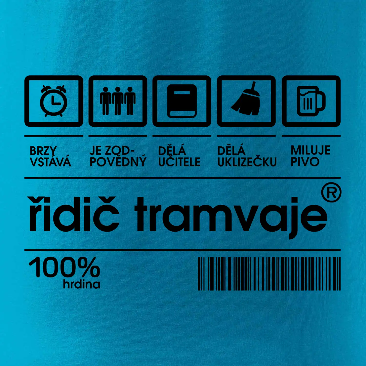 Čárový kód Řidič tramvaje