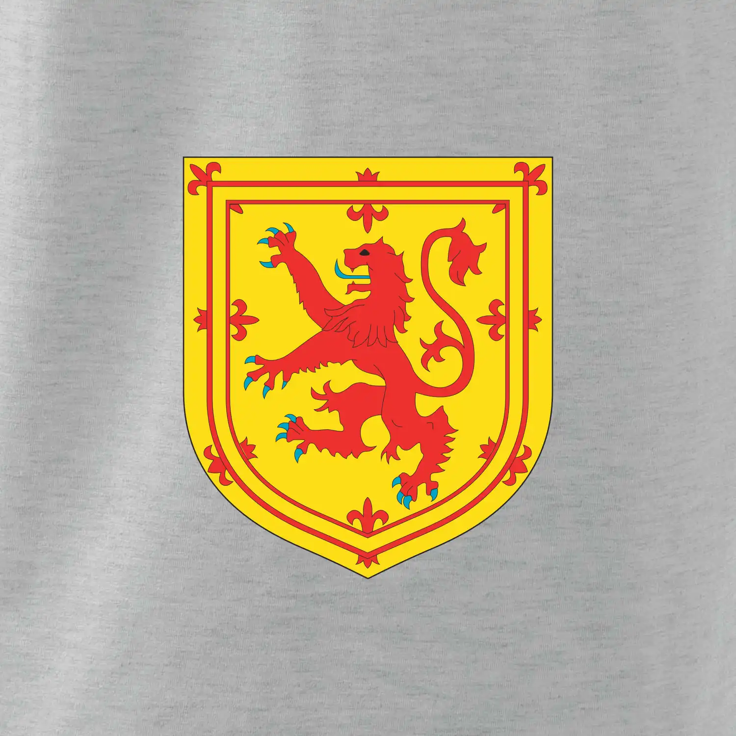 Skotský lev na hrudi