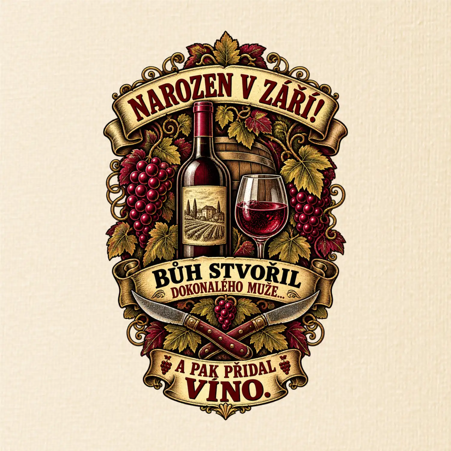 Narozen v září! Víno