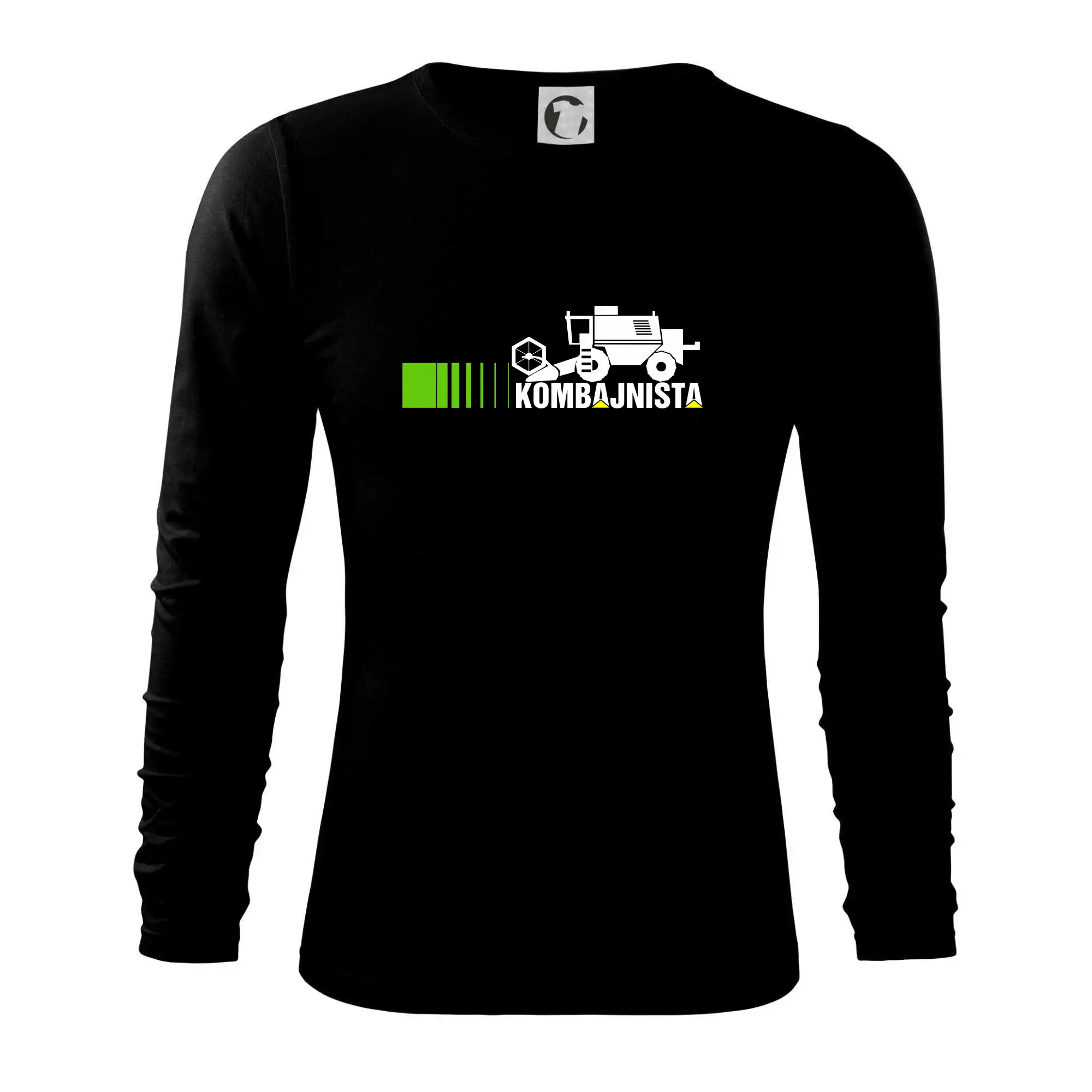 Kombajnista zelená a žlutá