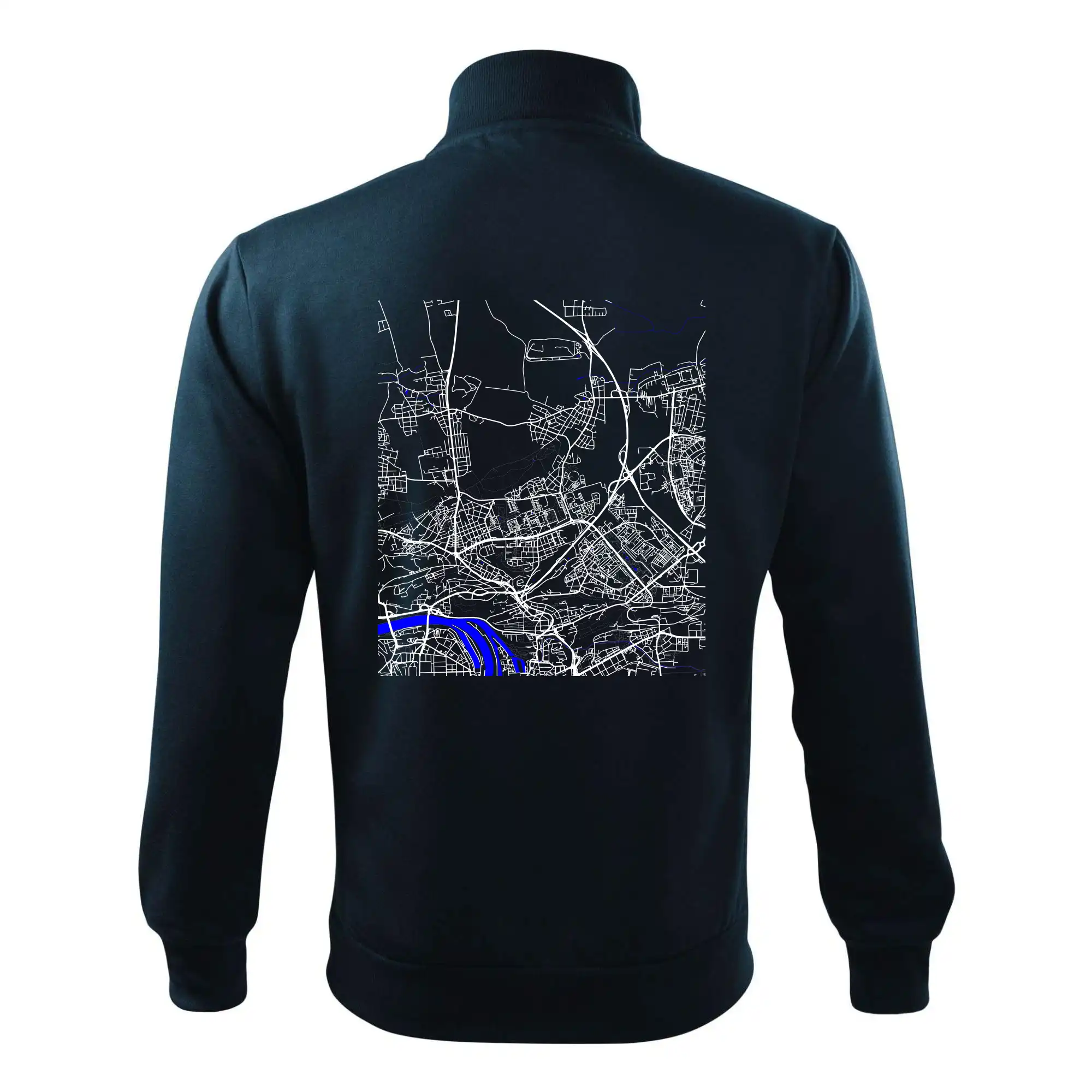 Praha 18200 - Mapa s vodními toky