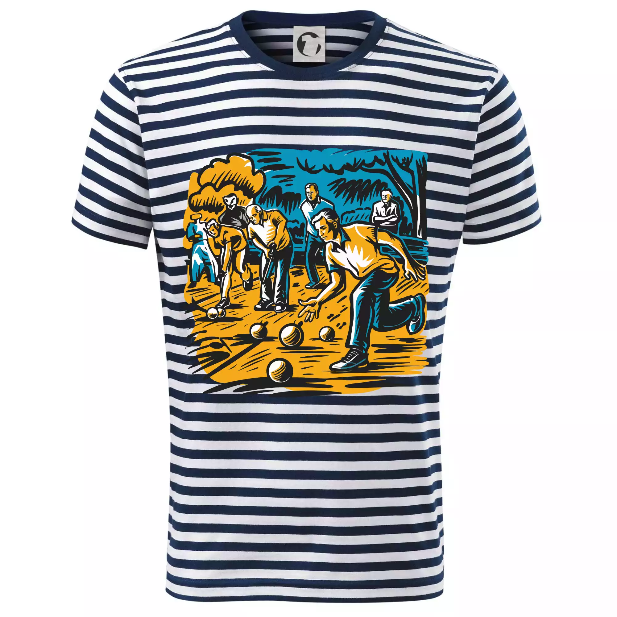 Petanque hra - modro oranžová