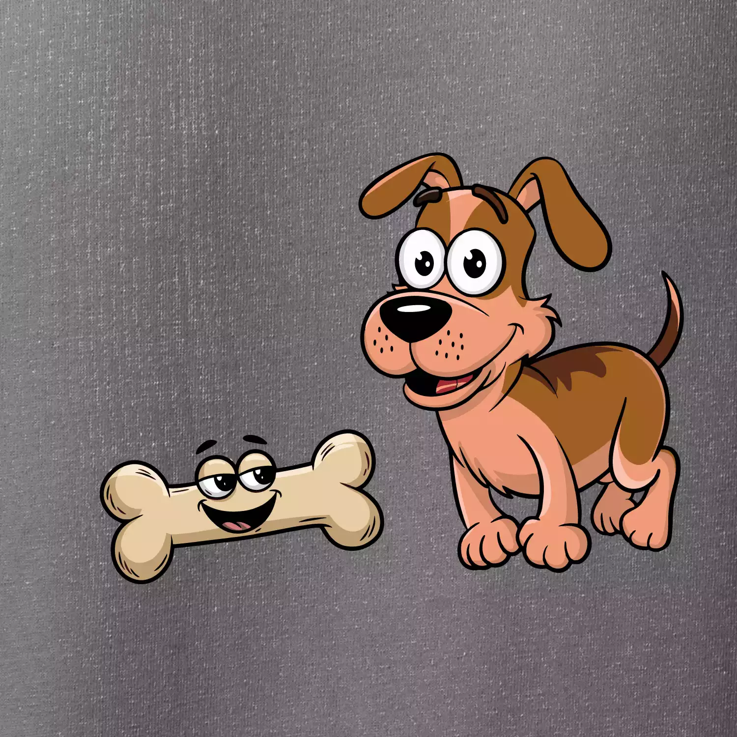 Parové triko - Pes a kost