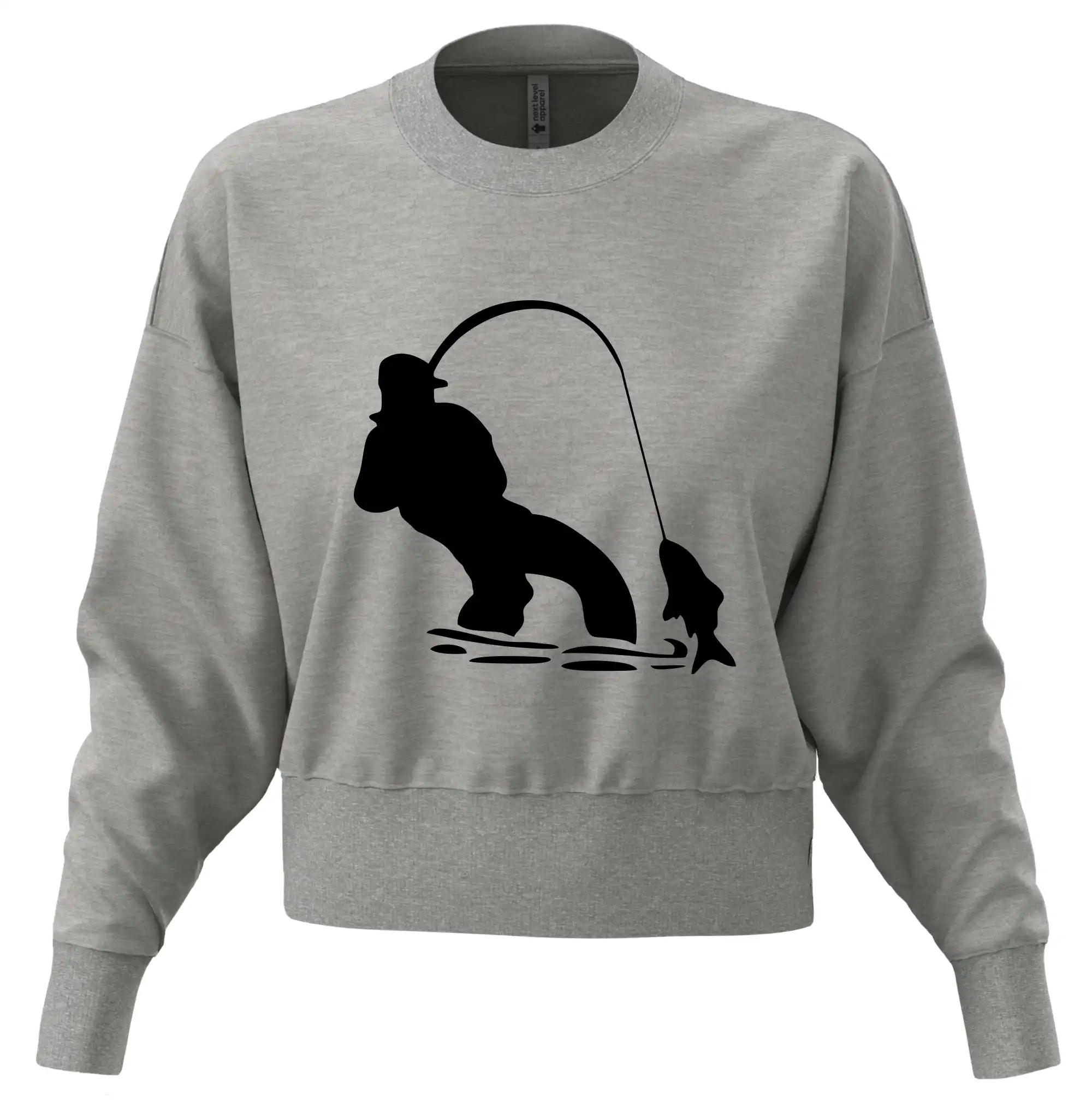 Rybář tahající rybu