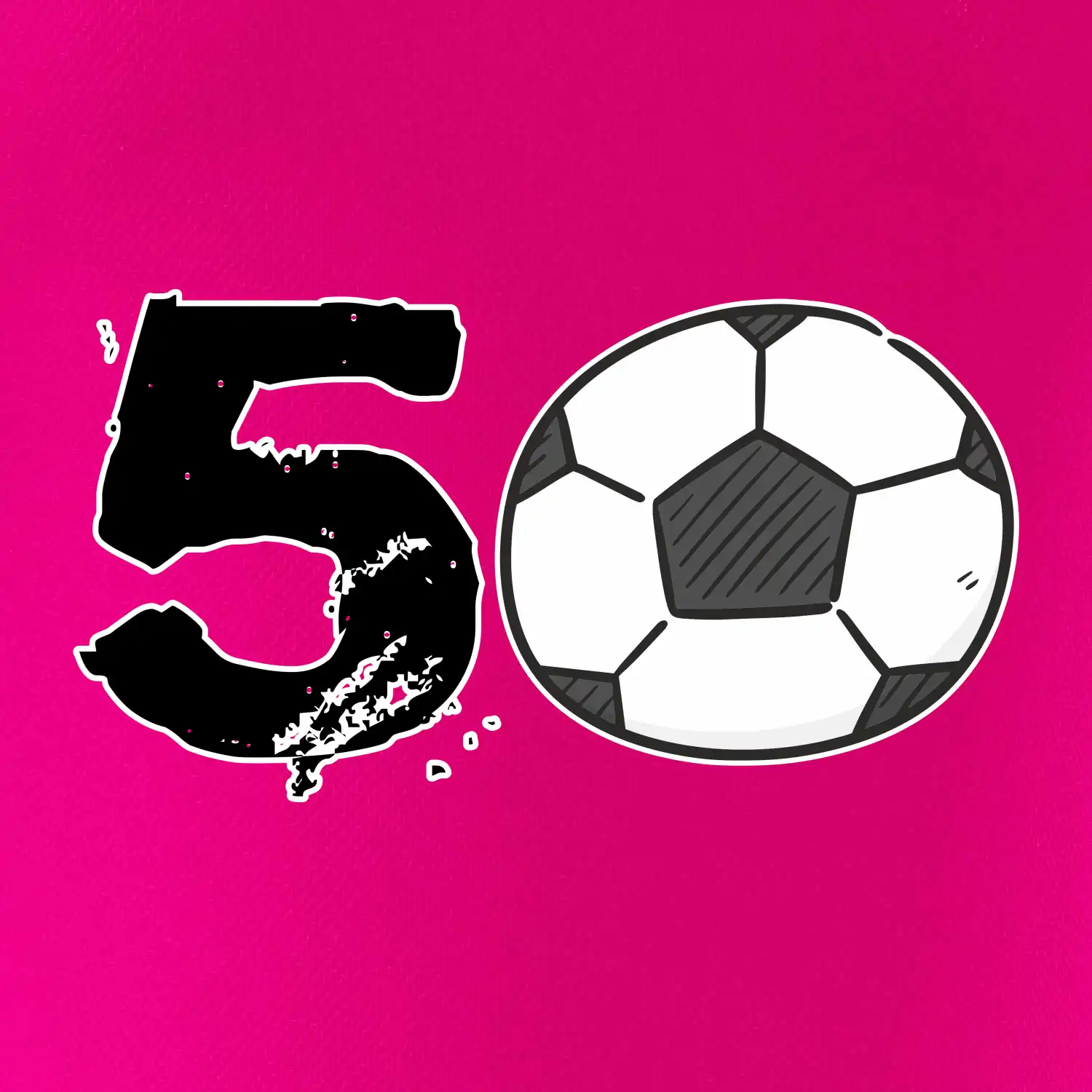Fotbal kulaté narozeniny 50