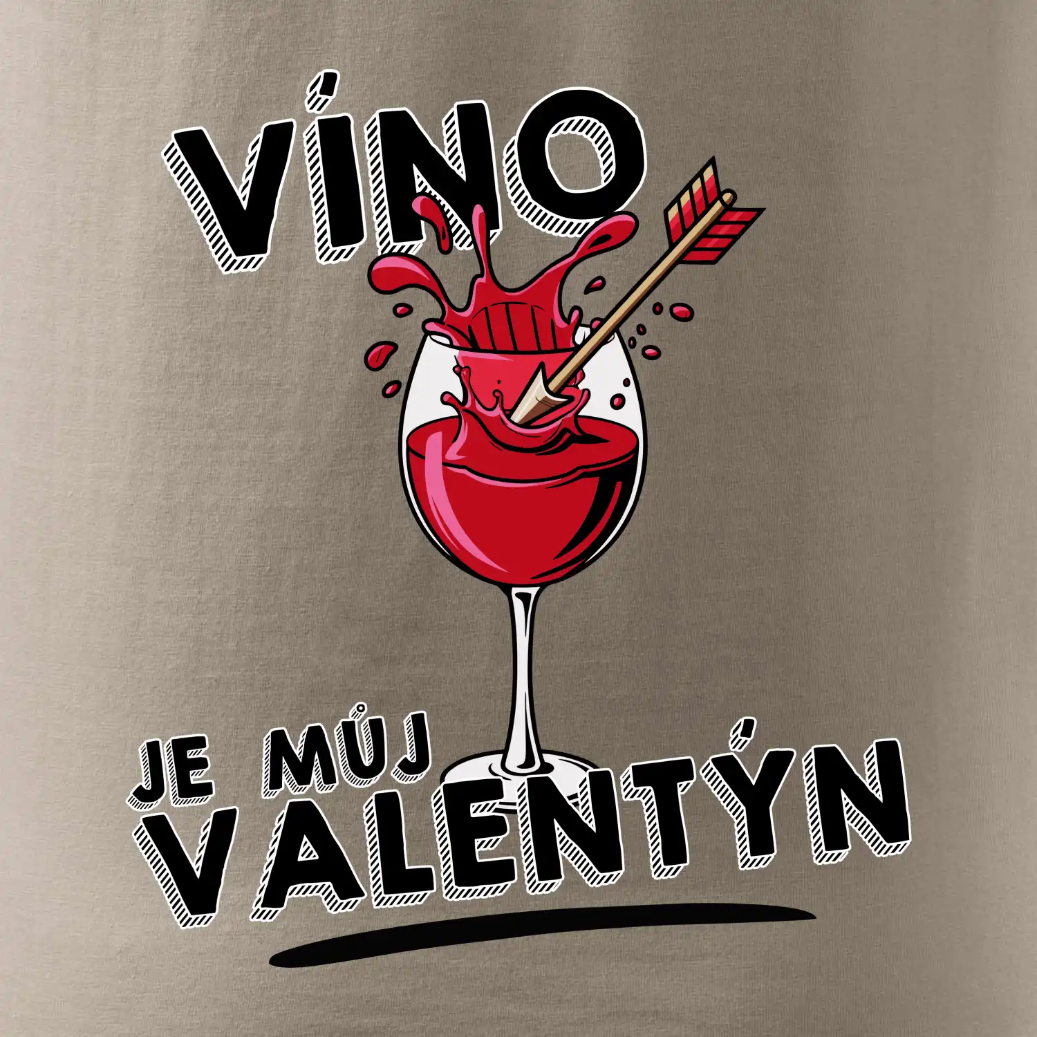 Víno je můj valentýn