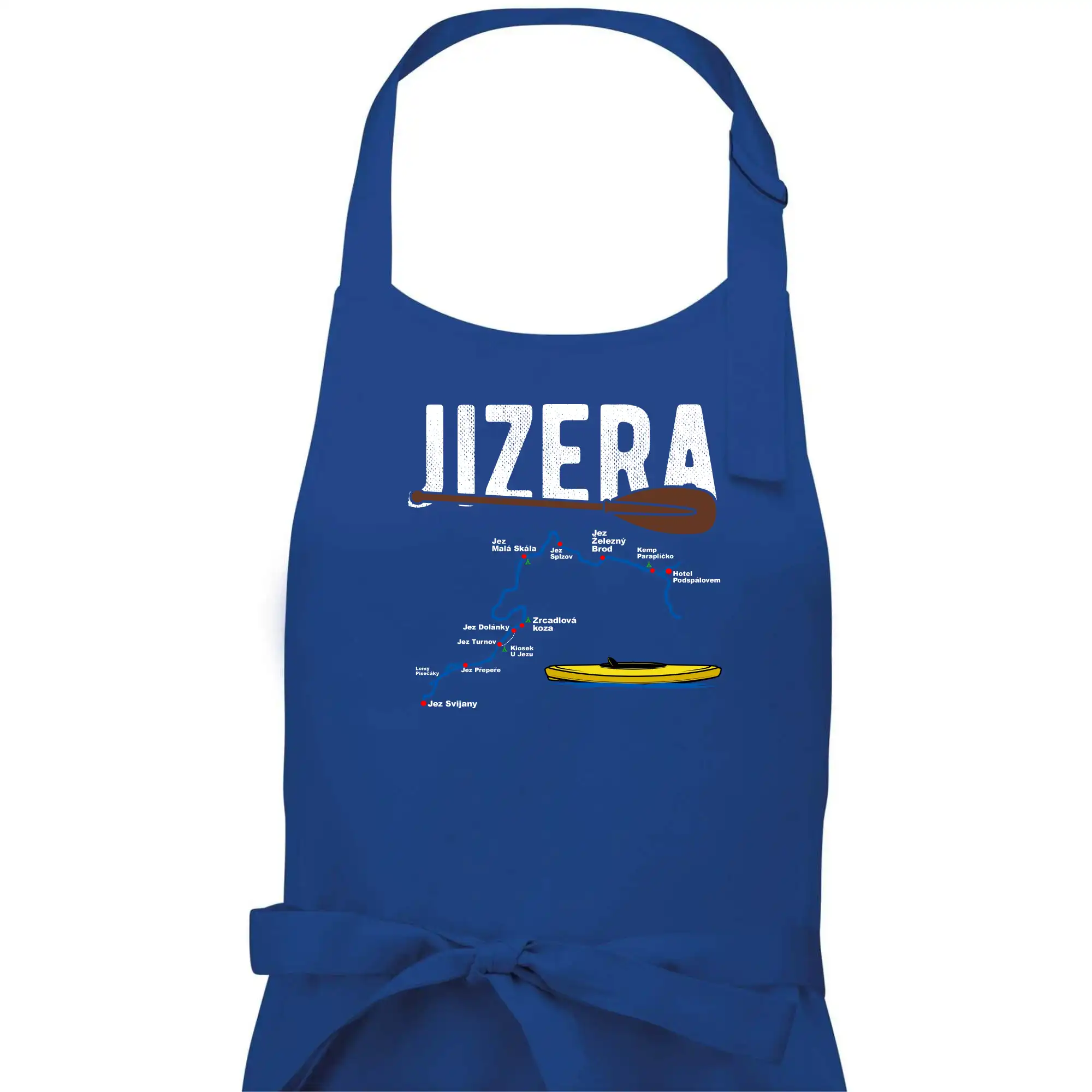 Mapa řeky Jizery