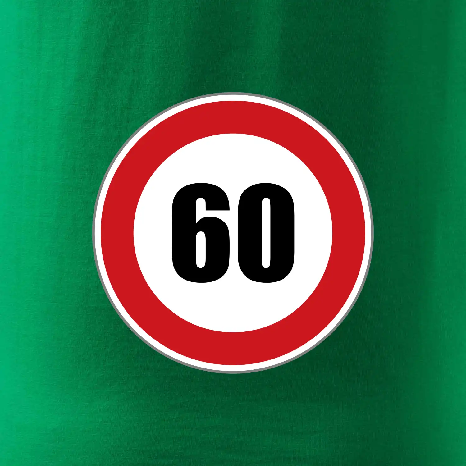 Dopravní značka - omezení rychlosti 60