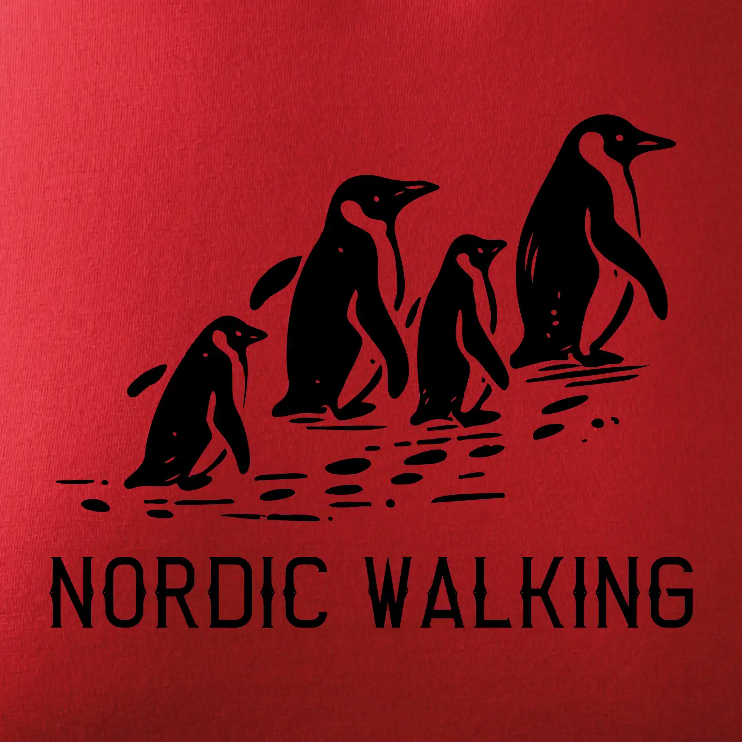 Nordic walking tučňáci - vintage