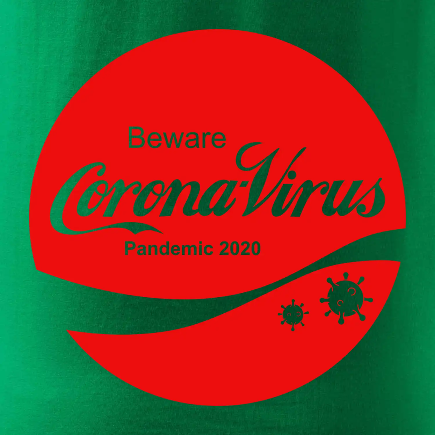 Corona virus pandemic logo