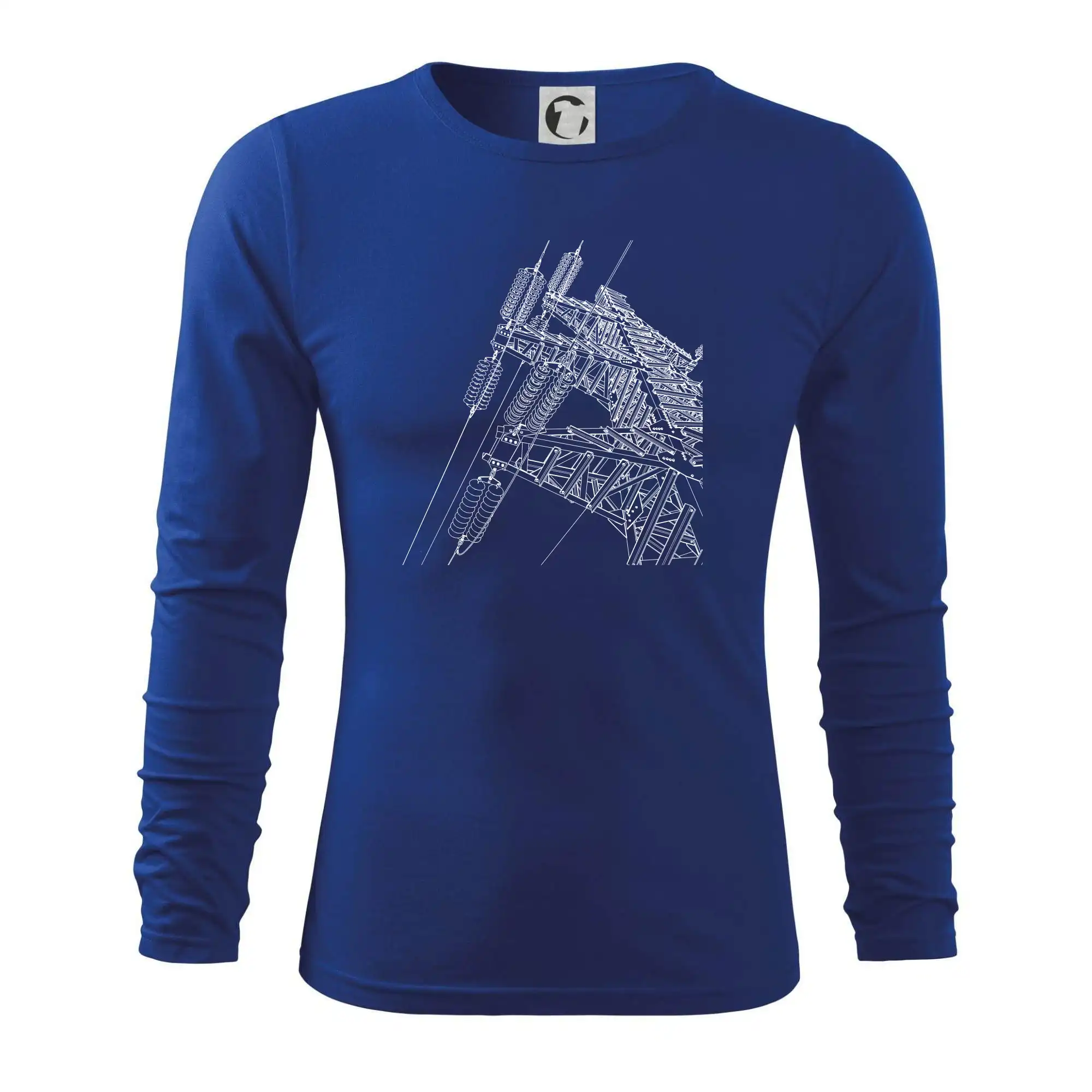 Nákres stožáru vysokého napětí