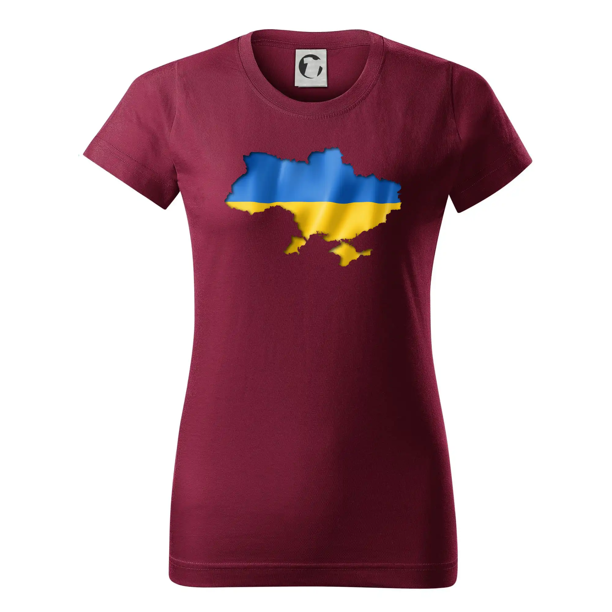 Ukrajina vlajka mapa