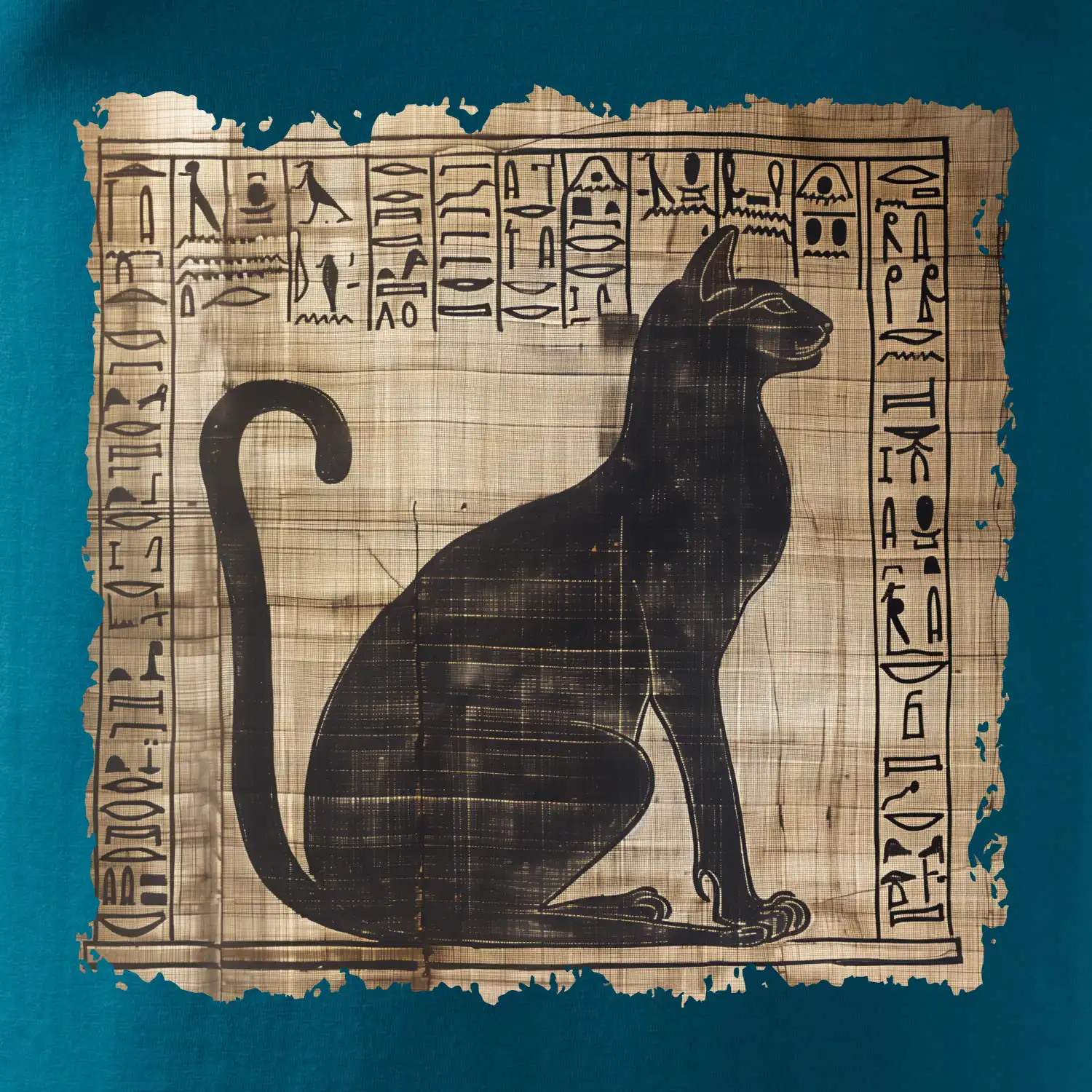 Egyptské hieroglyfy kočka