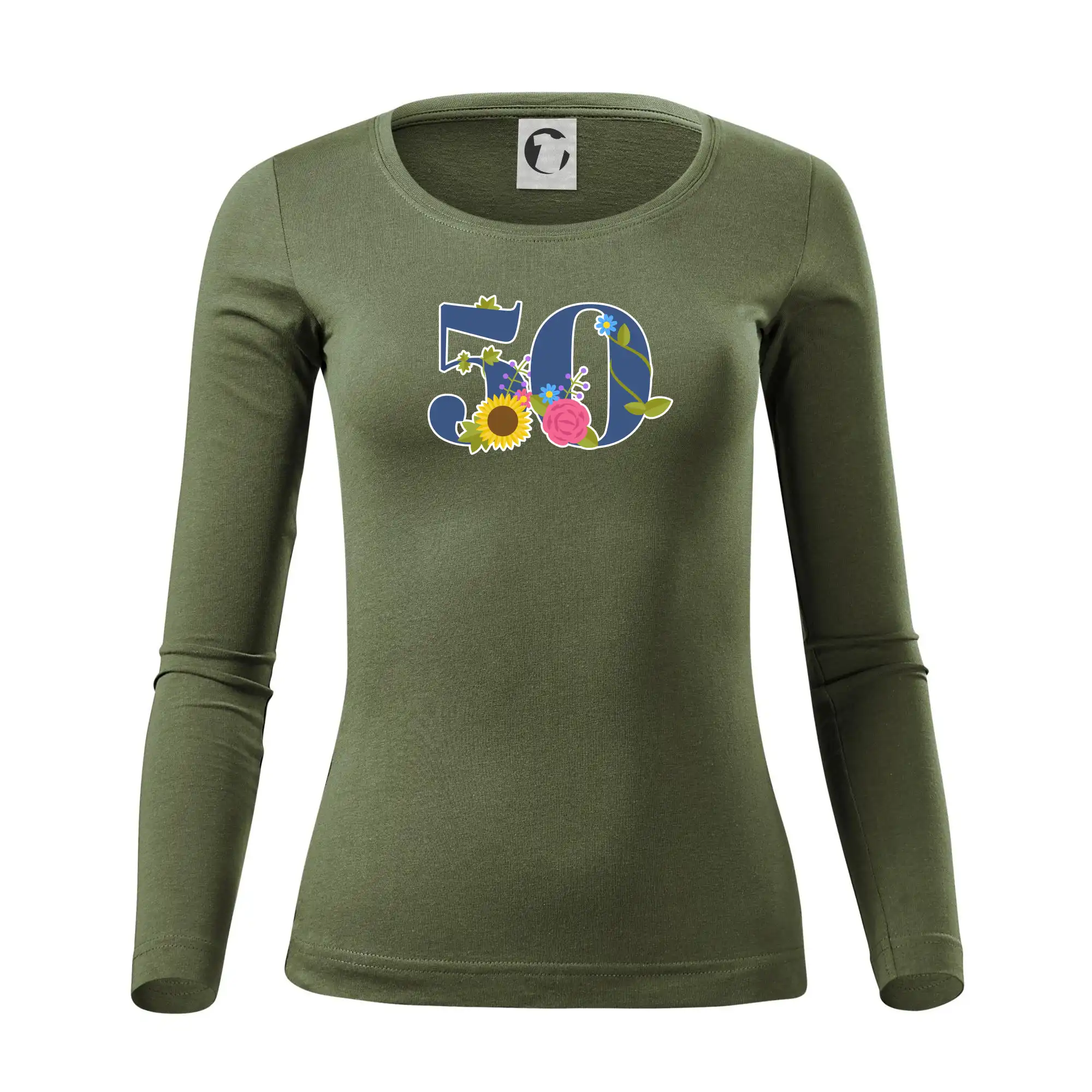 Květinové číslo kreslené - 50