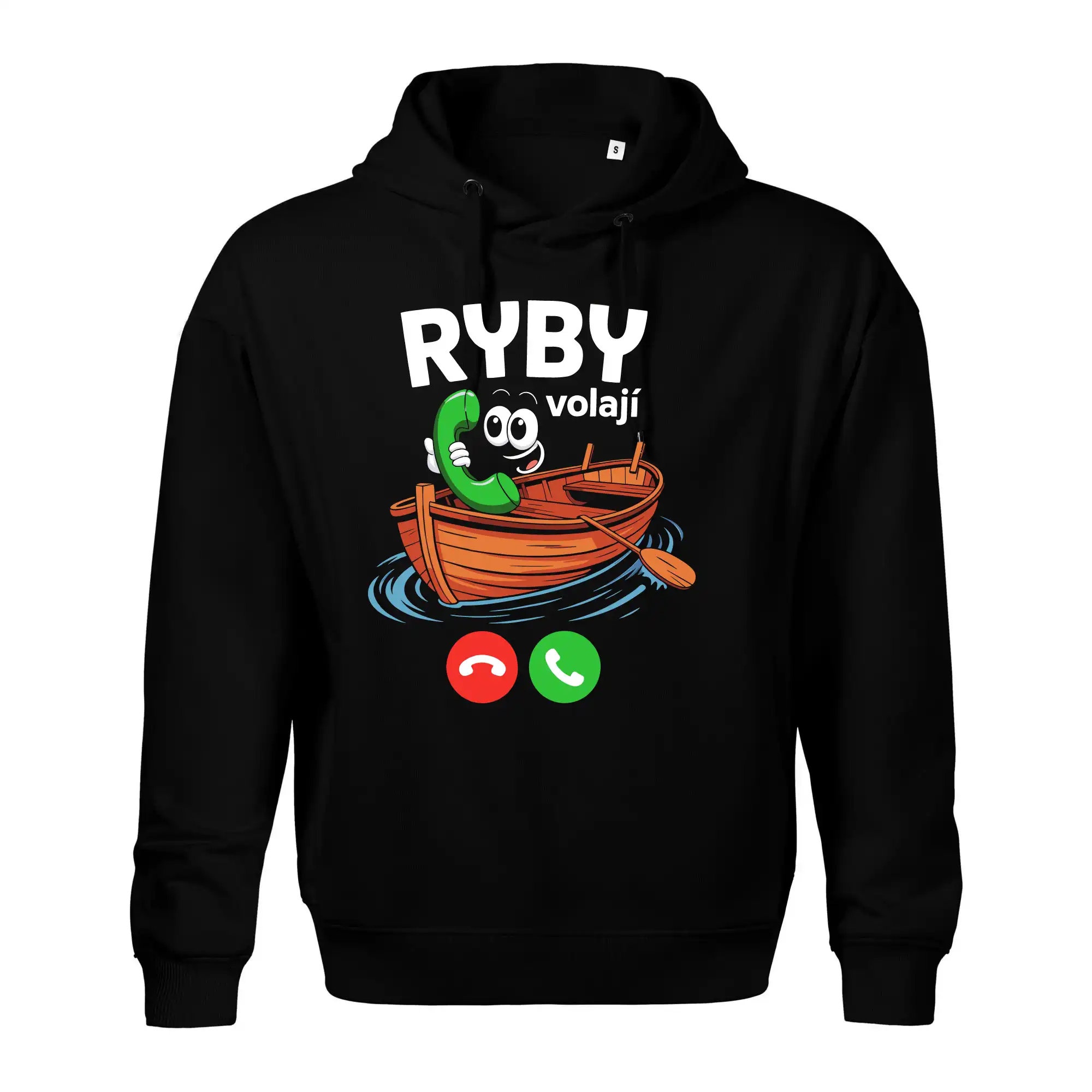 Karikatura ryby volají